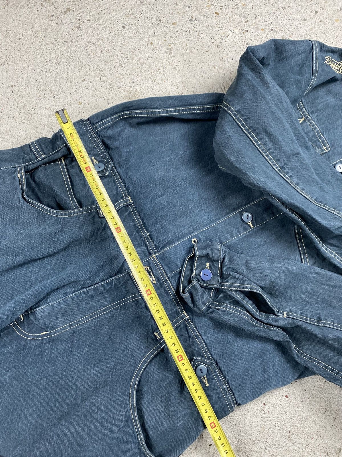 Brooklyn Mint Brooklyn mint jumpsuit denim jeans biggie hip hop navy Size US 38 / EU 54 - 20 Thumbnail