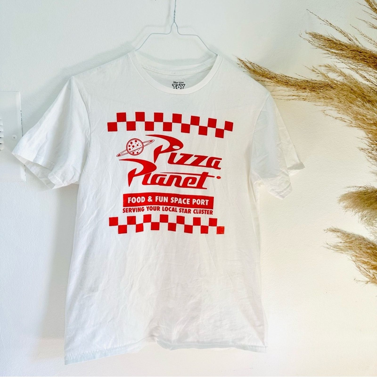 Disney DISNEYLAND Disney White Red Toy Story Pizza Port Tee Shirt Size M / US 6-8 / IT 42-44 - 2 Thumbnail