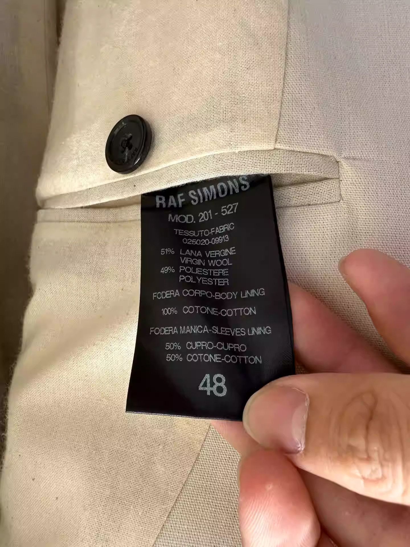 Raf Simons Raf simons 20ss sword collar suit Size US M / EU 48-50 / 2 - 5 Thumbnail
