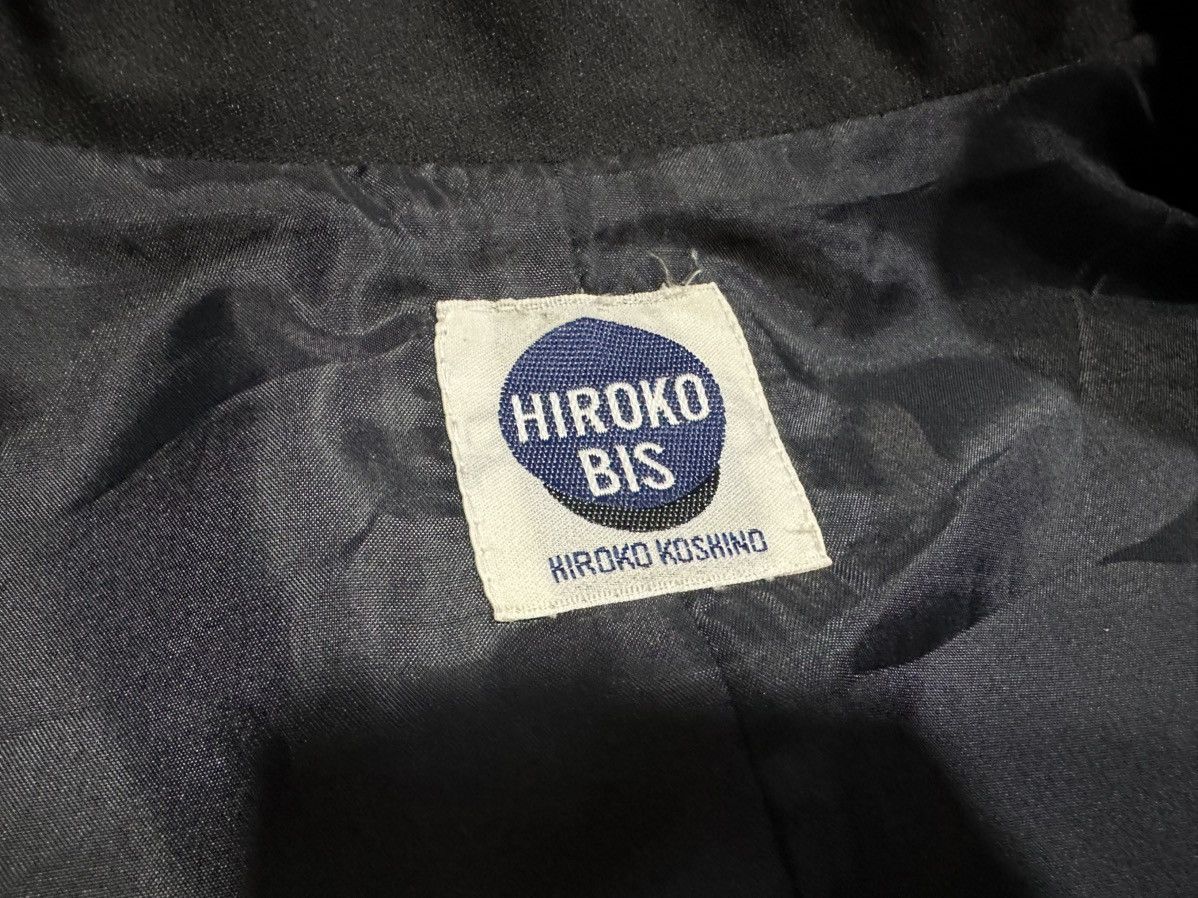 Designer × Hiroko Koshino Homme × Japanese Brand 🔥Vintage Hiroko Bis Collarless Jacket Japanese Vibe Size US M / EU 48-50 / 2 - 14 Thumbnail