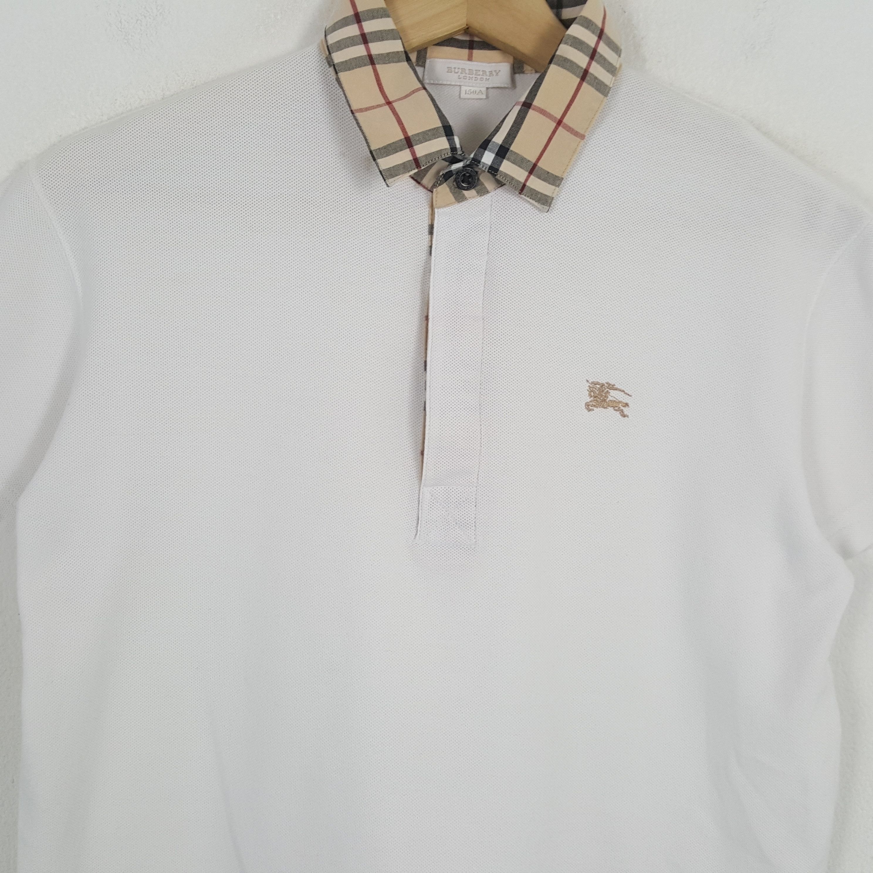 Burberry × Vintage Vintage BURBERRY LONDON Nova Check Polos Shirt Size S / US 4 / IT 40 - 2 Thumbnail