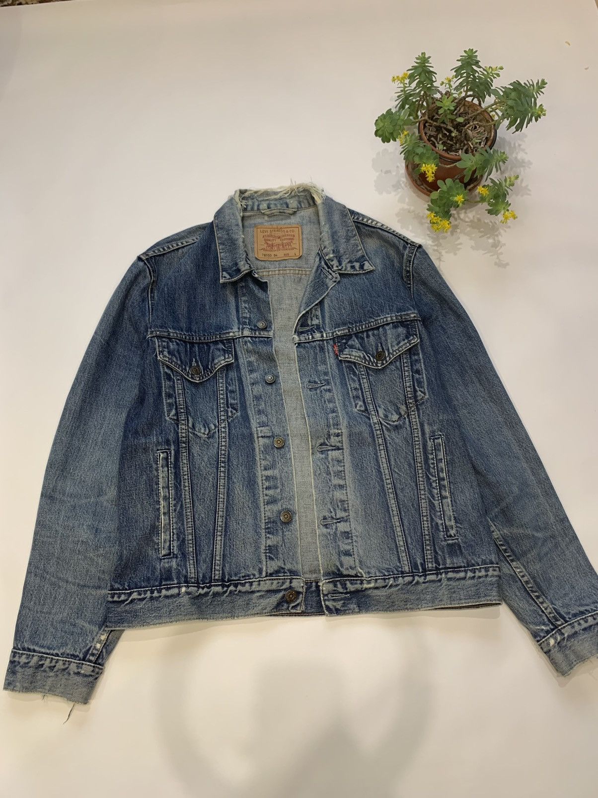 Vintage Vintage Levi's Denim Jacket Distressed | Grailed