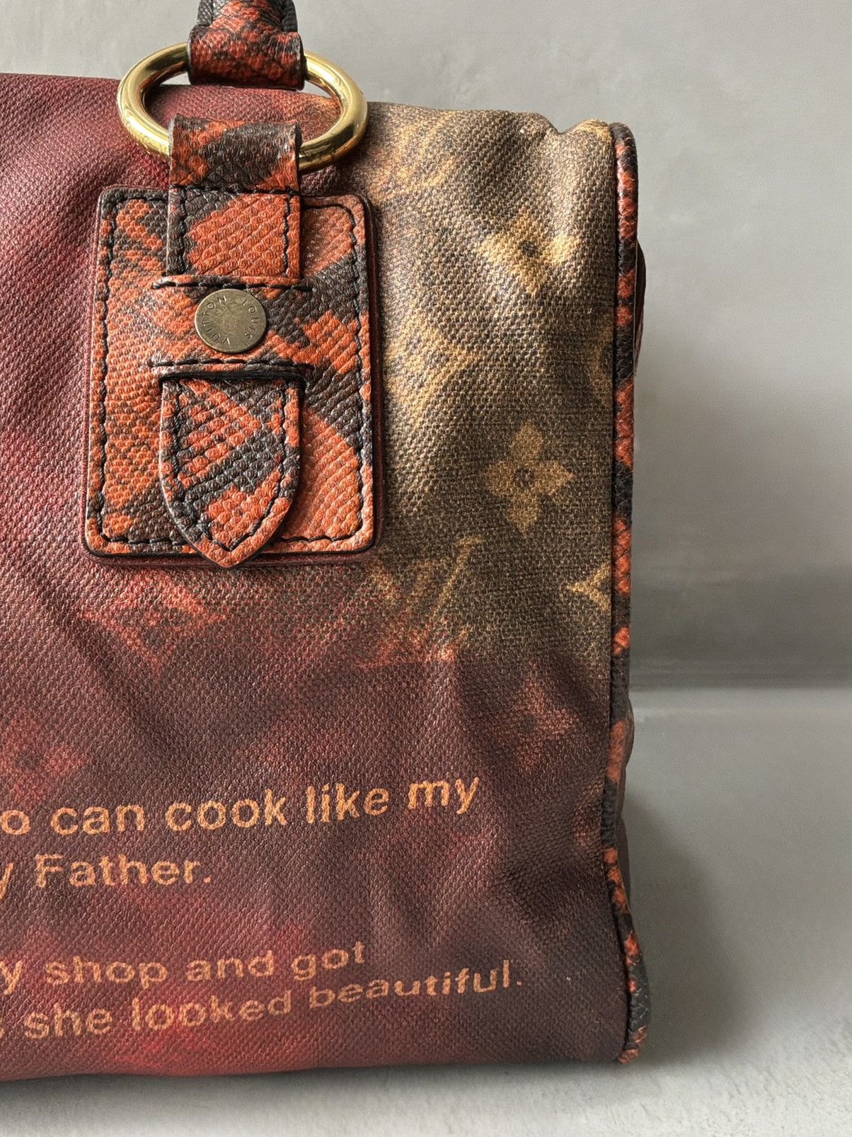 Louis Vuitton Louis Vuitton x Richard Prince - Red Mono/Snakeskin Handbag Size ONE SIZE - 6 Thumbnail