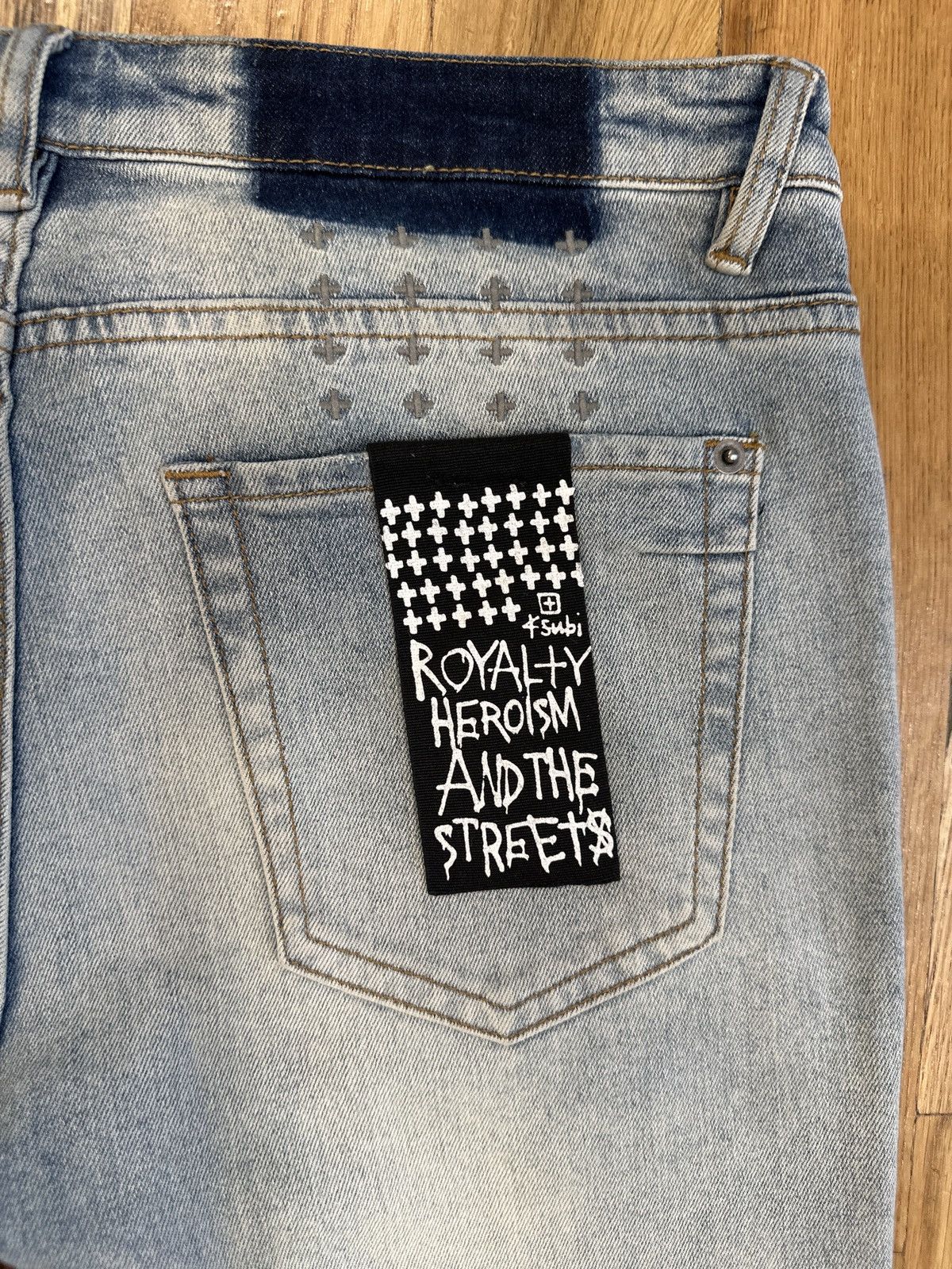 Ksubi Ksubi Plain Washed Blue Denim Jeans Size 33 Size US 33 - 4 Thumbnail