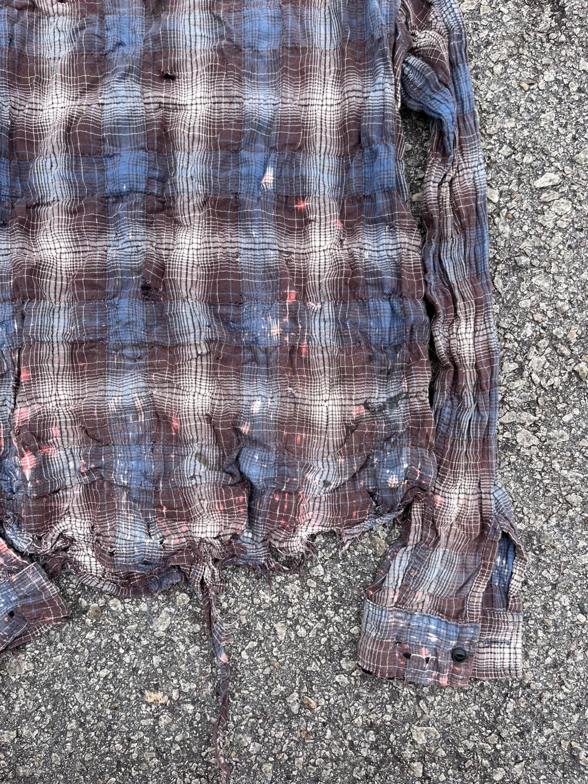 Pledge Distressed flannel button down by pledge Size US M / EU 48-50 / 2 - 6 Thumbnail