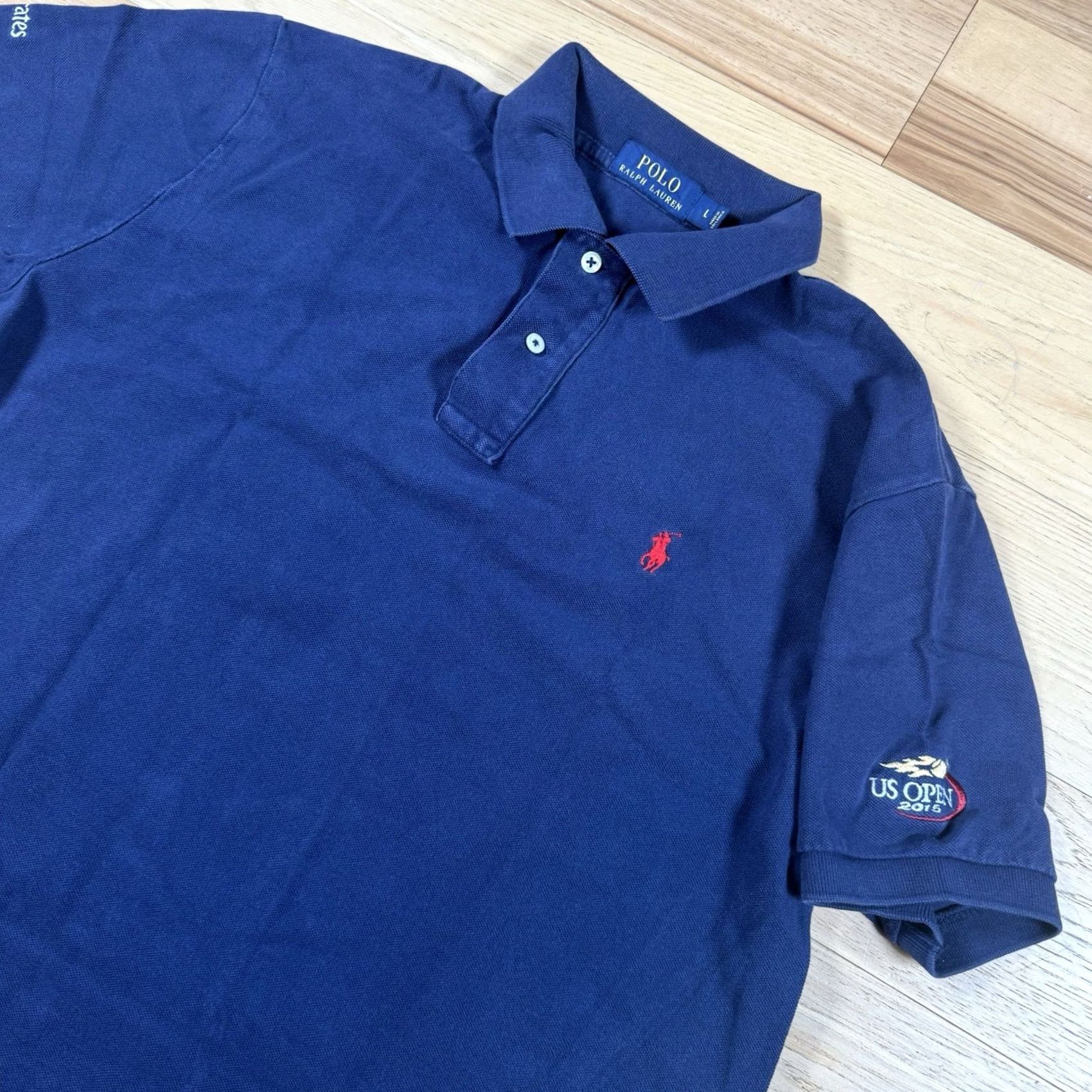 Ralph Lauren Polo Ralph Lauren Polo Shirt Men's L 2015 US Open Tennis Blue Emirates Mens Blue Polo Shirt Size US L / EU 52-54 / 3 - 2 Thumbnail