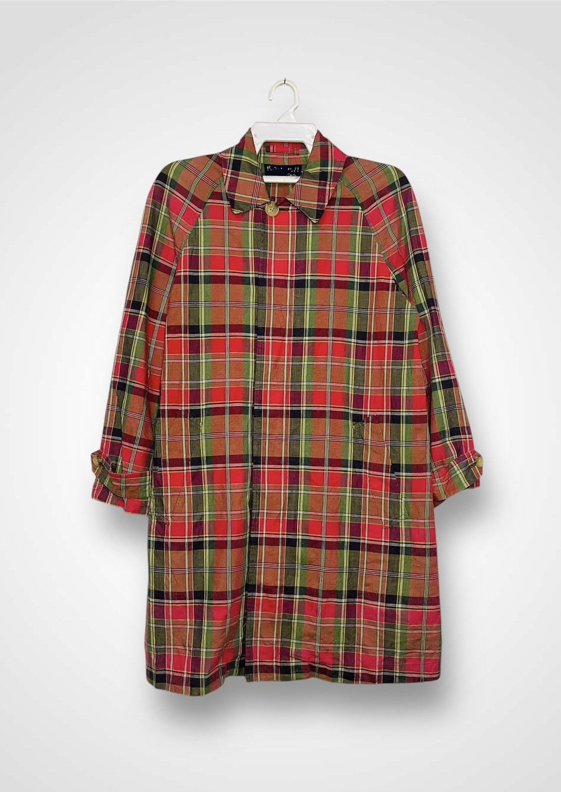 Lauren Ralph Lauren Distressed Ralph Lauren Checkered Trench Coat (11) Size US M / EU 48-50 / 2 - 1 Thumbnail
