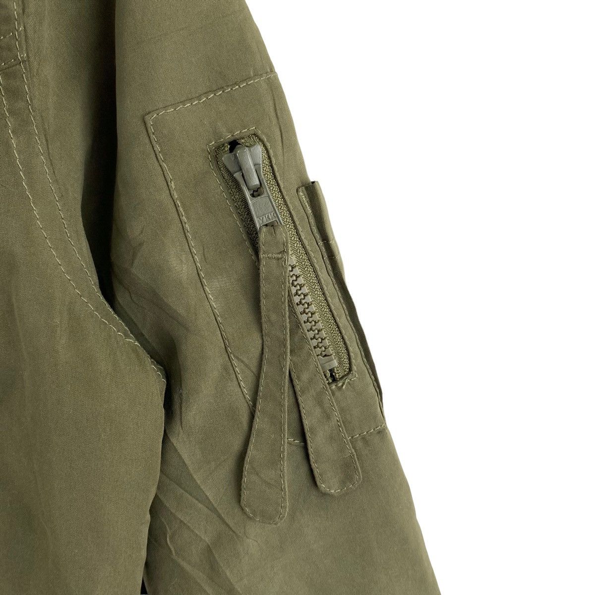 Japanese Brand SLY PRODUCT Punk Japanese Brand Sherpa Inside Khaki Hooded Size US S / EU 44-46 / 1 - 3 Thumbnail