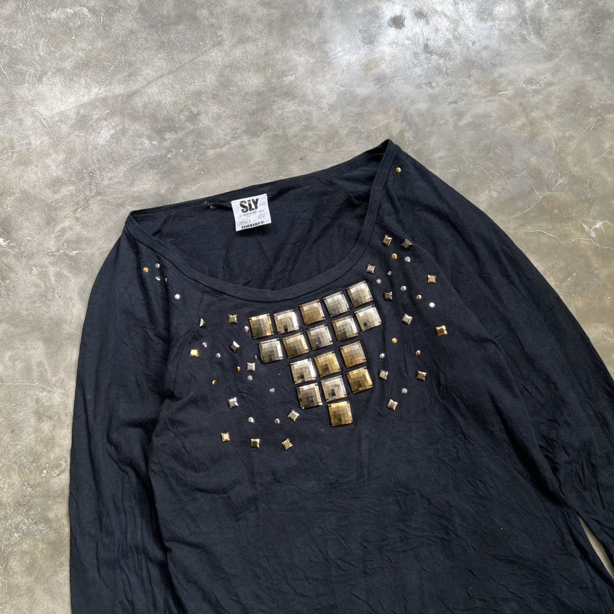 If Six Was Nine 2000s SLY Vkei Style Longsleeve Shirt Size M / US 6-8 / IT 42-44 - 2 Thumbnail