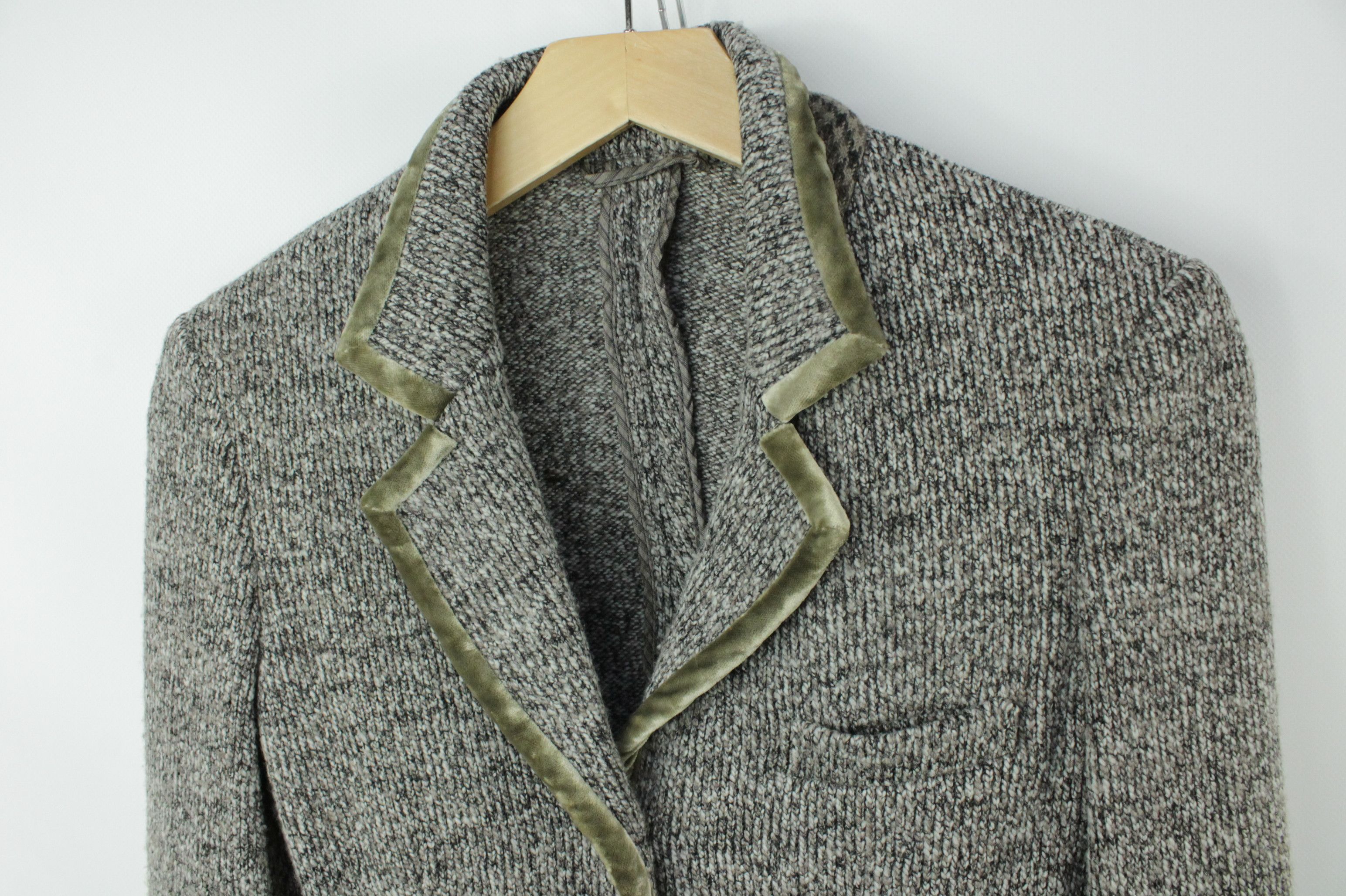 Etro Etro Milano Gray Wool Blend Slim Fit Women's Blazer Jacket Size S / US 4 / IT 40 - 2 Thumbnail