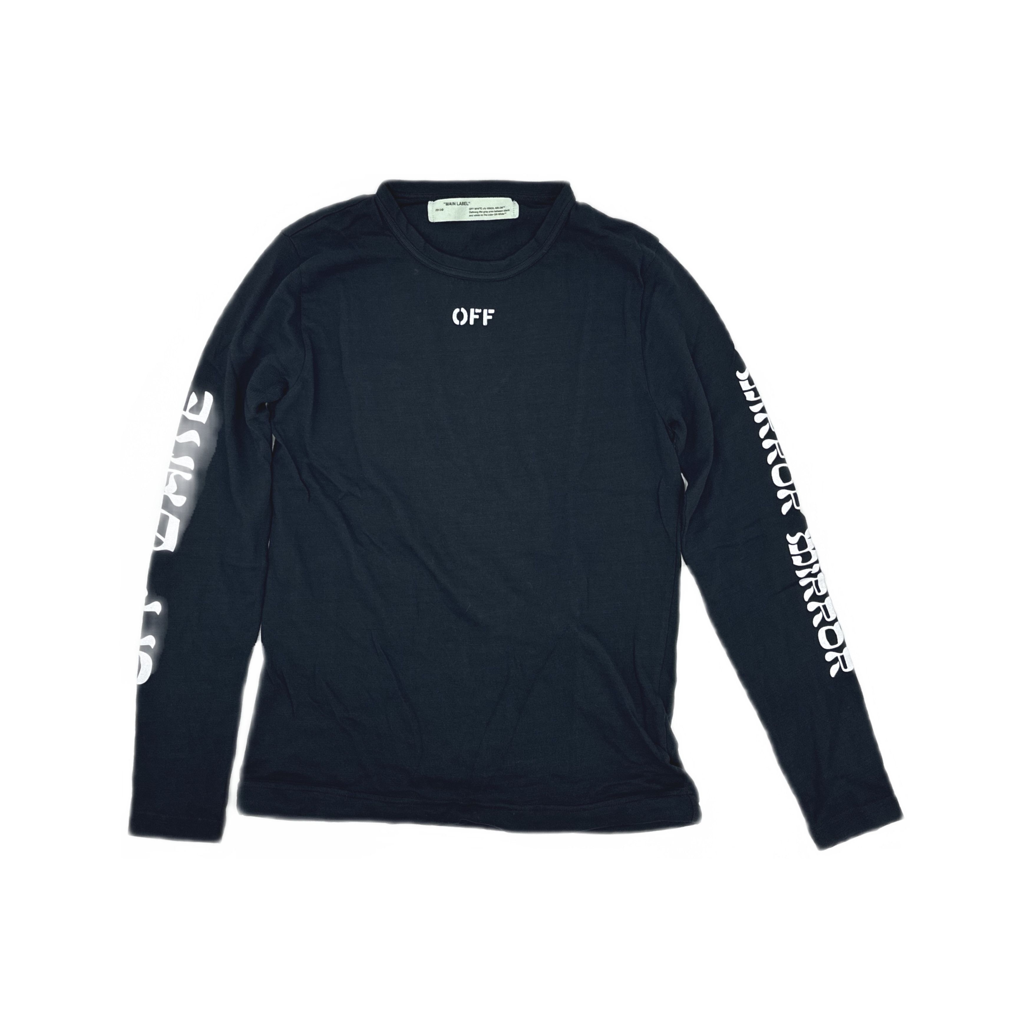 Off-White Off-White Logo Long Sleeve T-Shirt Size S Size S / US 4 / IT 40 - 1 Thumbnail
