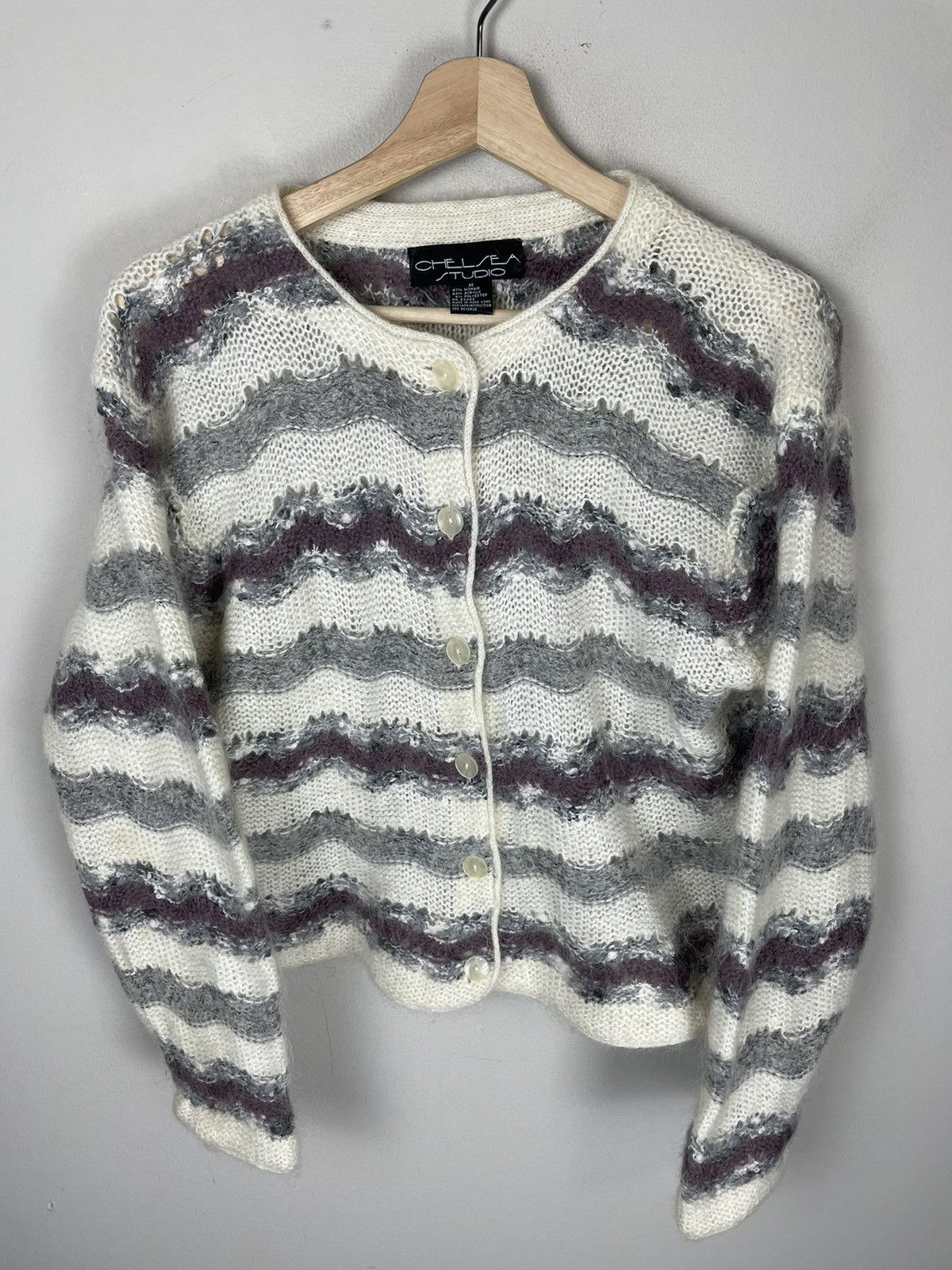 Vintage Vintage 1990s Chelsea Studio Mohair Cardigan Size US S / EU 44-46 / 1 - 1 Thumbnail