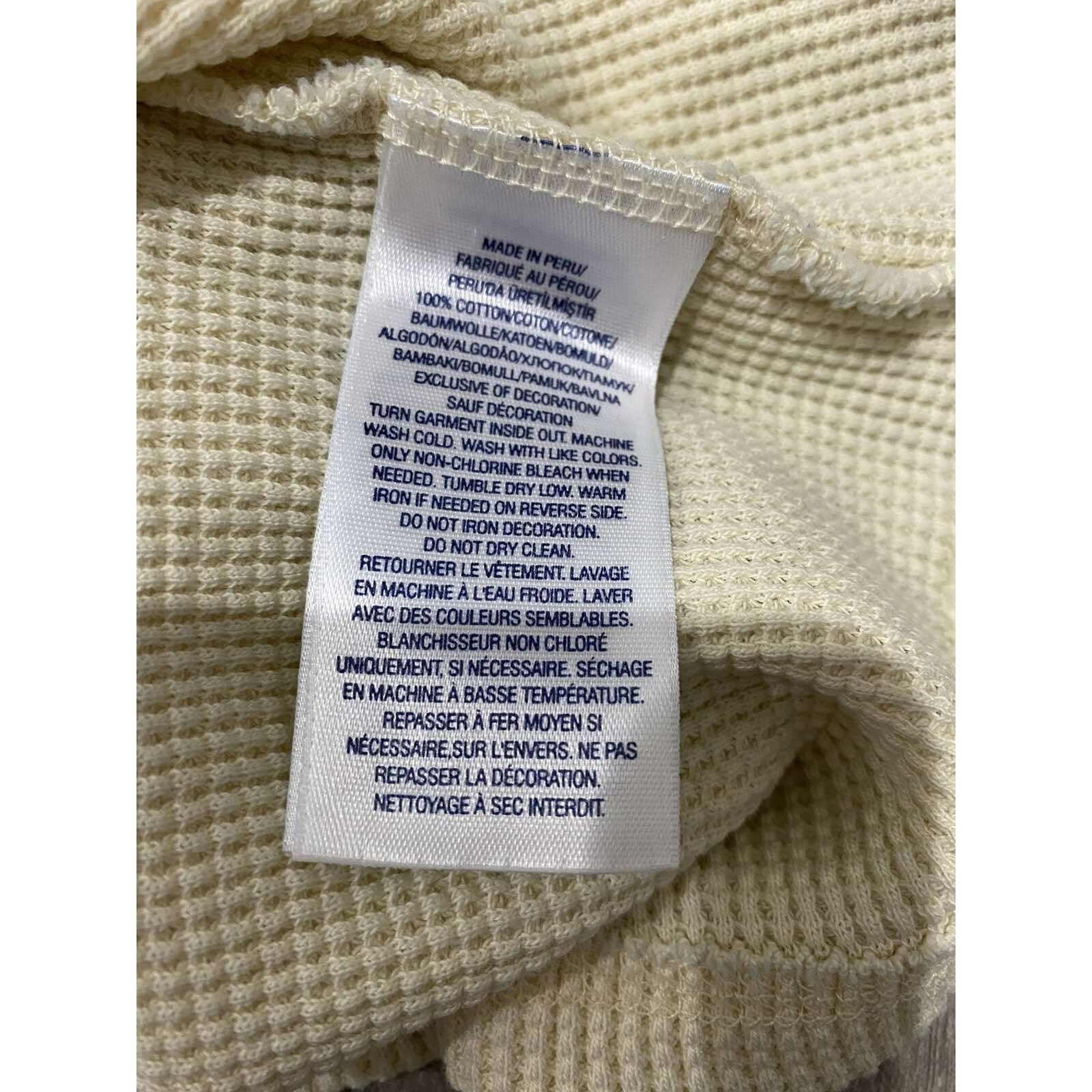 Polo Ralph Lauren Polo Ralph Lauren waffle Thermal Cream Size 6 Cotton A000335 Size US XS / EU 42 / 0 - 5 Thumbnail
