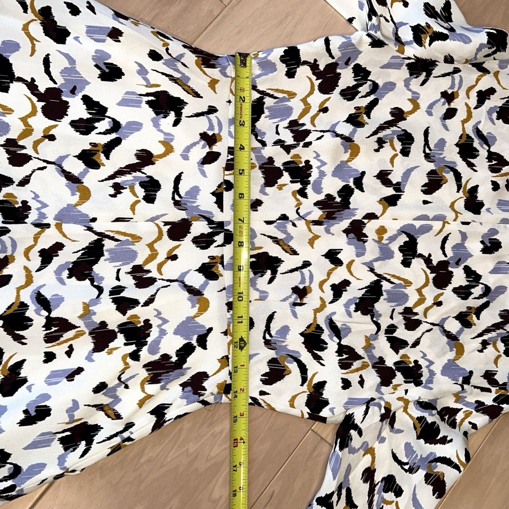 Vintage A.L.C. Floral Print Silk Mini Dress 3/4 Sleeve White 8 Women’s Silk Fit & Flare Short Dress Size M / US 6-8 / IT 42-44 - 6 Thumbnail