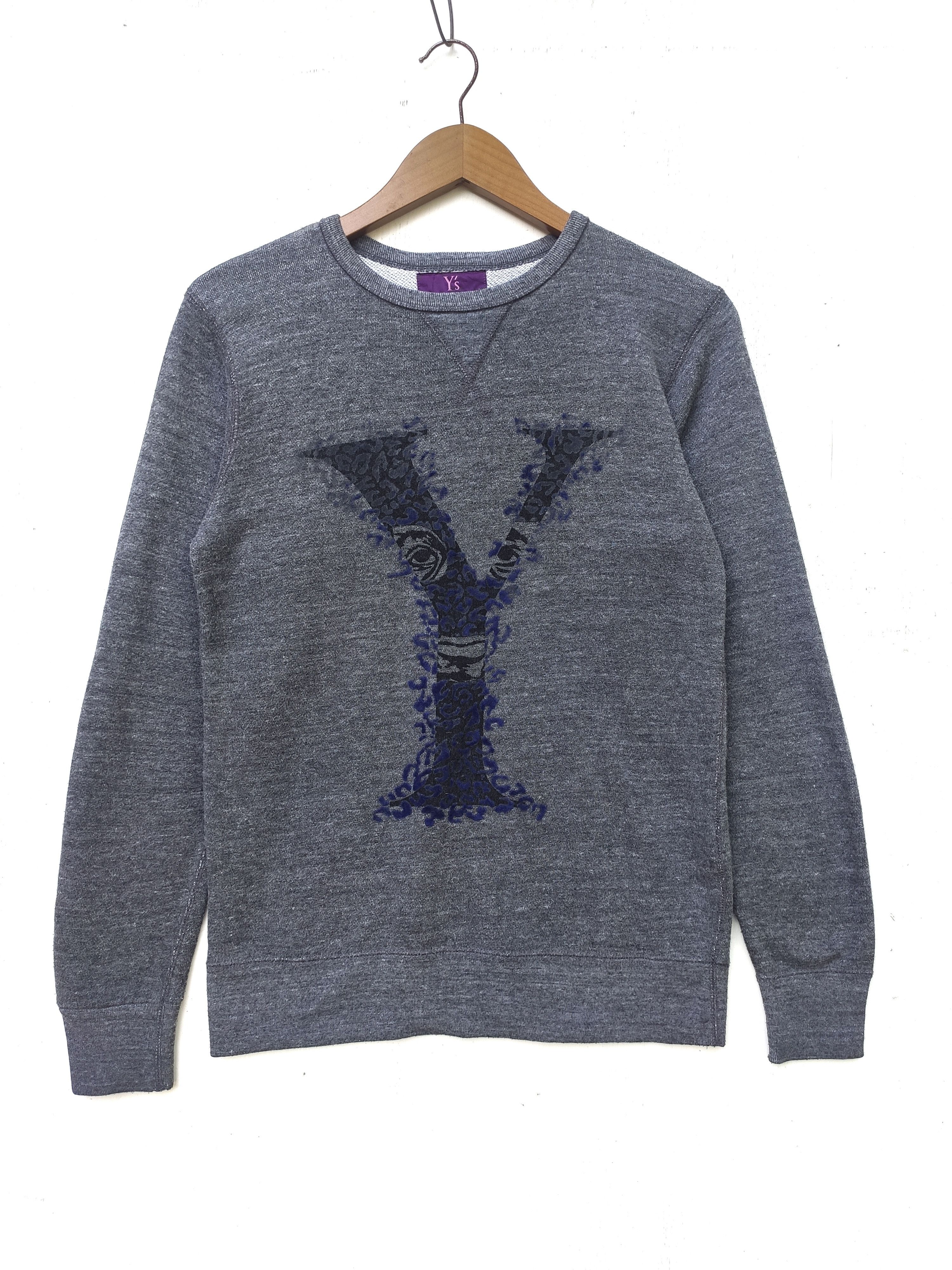image of Yohji Yamamoto x YS Y's Sweatshirt Y's Bean Xious For Sample in Grey, Men's (Size Small)