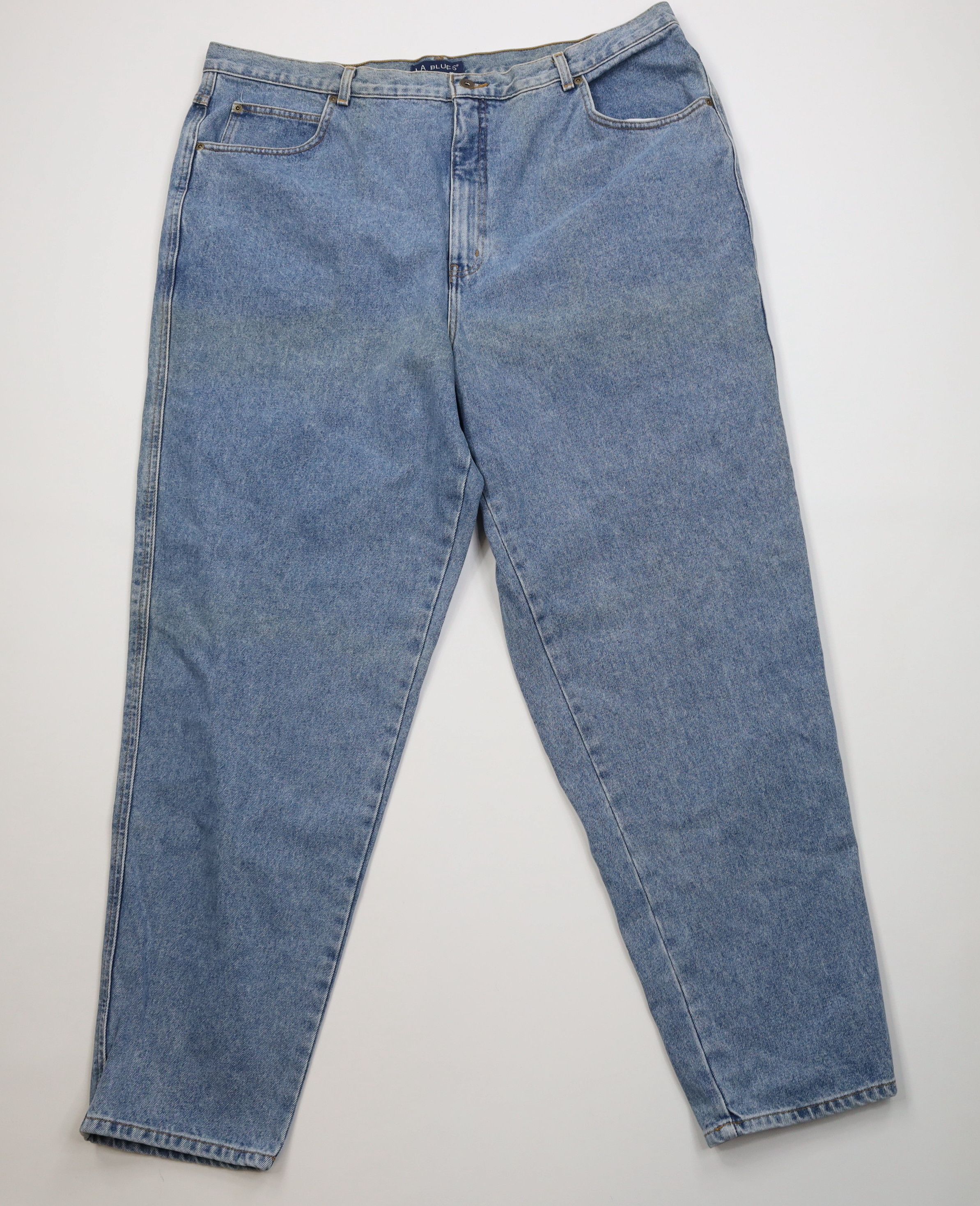 Vintage Deadstock Vintage 90s Streetwear Fit Denim Jeans Blue Cotton Size 24" / US 00 / IT 34 - 1 Thumbnail