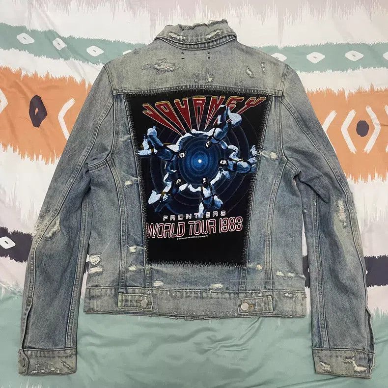 Amiri Amiri Back-kill denim jacket Size US XS / EU 42 / 0 - 1 Thumbnail