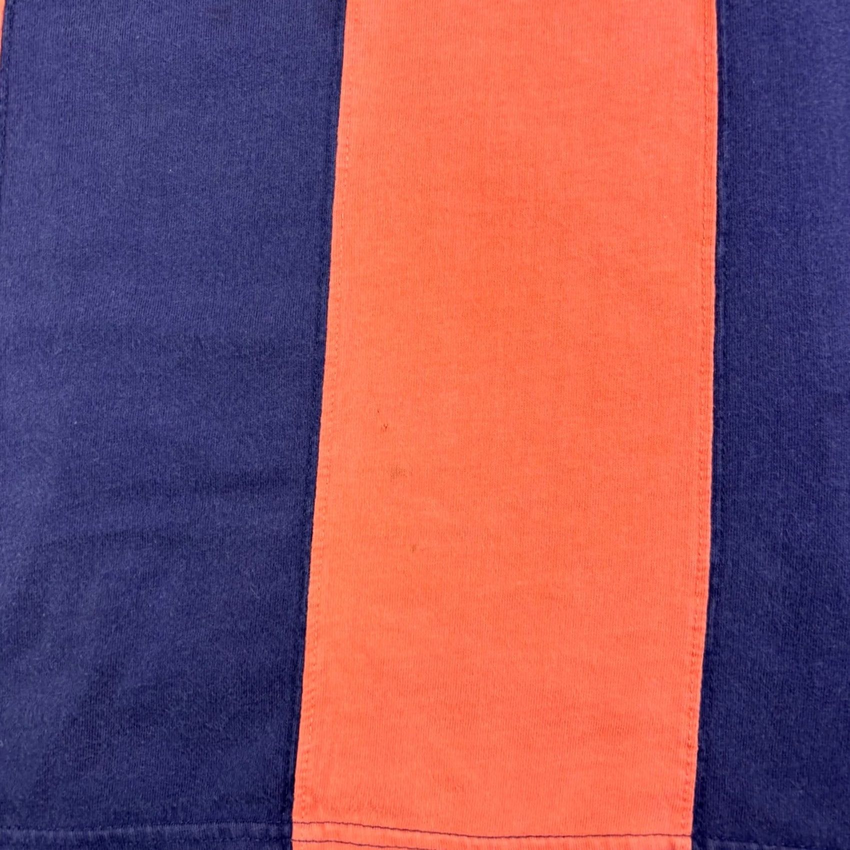 Vintage VINTAGE Apparel Workshop Mens Polo Shirt XL Blue Orange Vertical Stripe Rugby Size US XL / EU 56 / 4 - 6 Thumbnail
