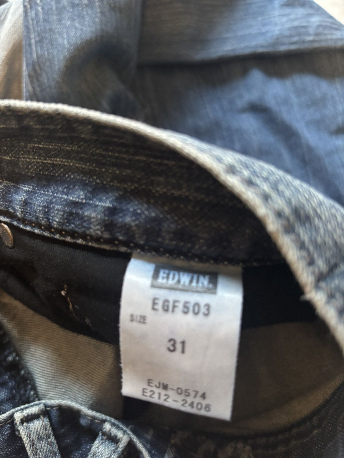 Edwin Edwin blue 503 denim Size US 31 - 3 Thumbnail