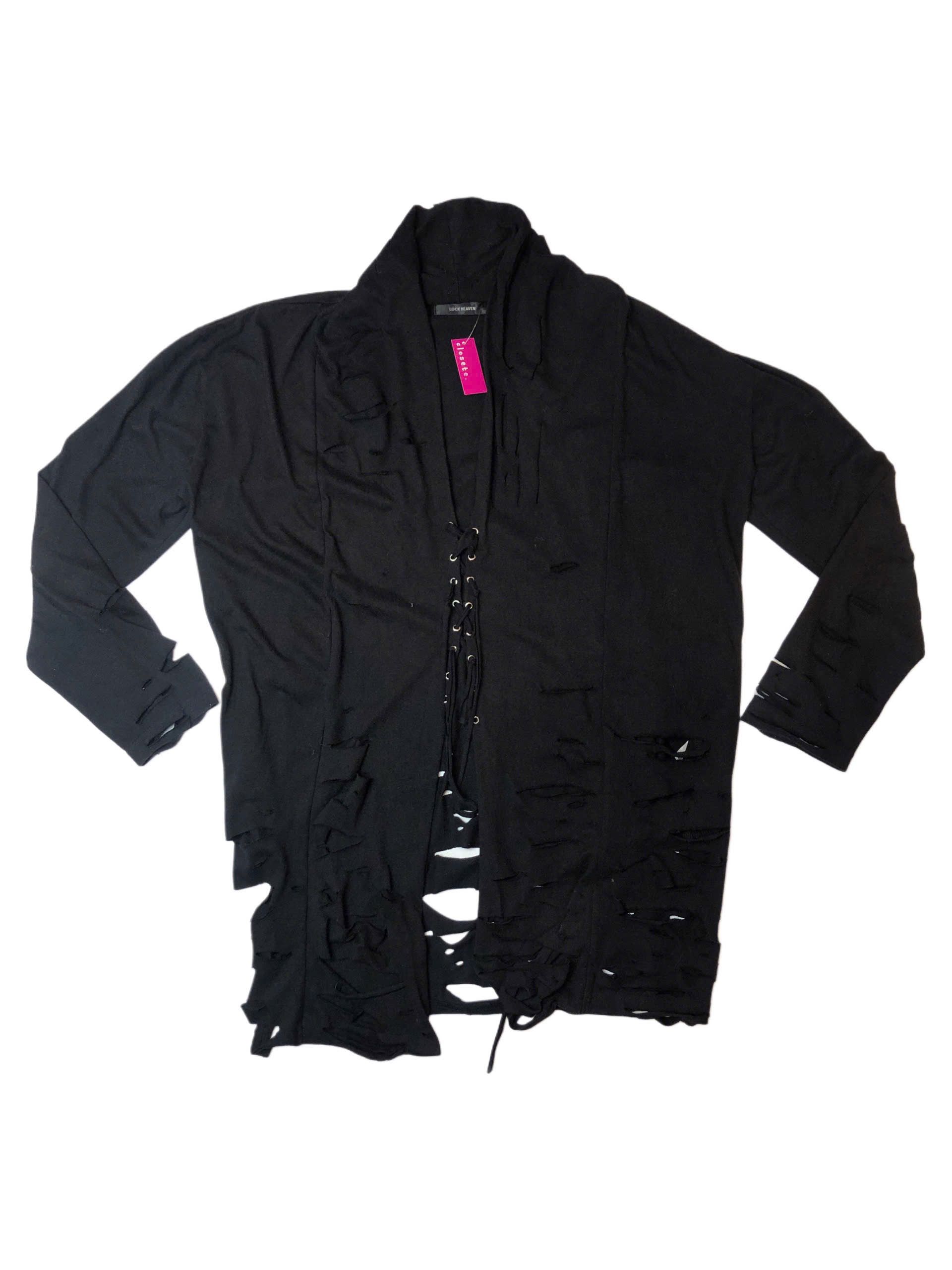 Other Distressed Lace-Up Cardigan. Size US M / EU 48-50 / 2 - 1 Thumbnail