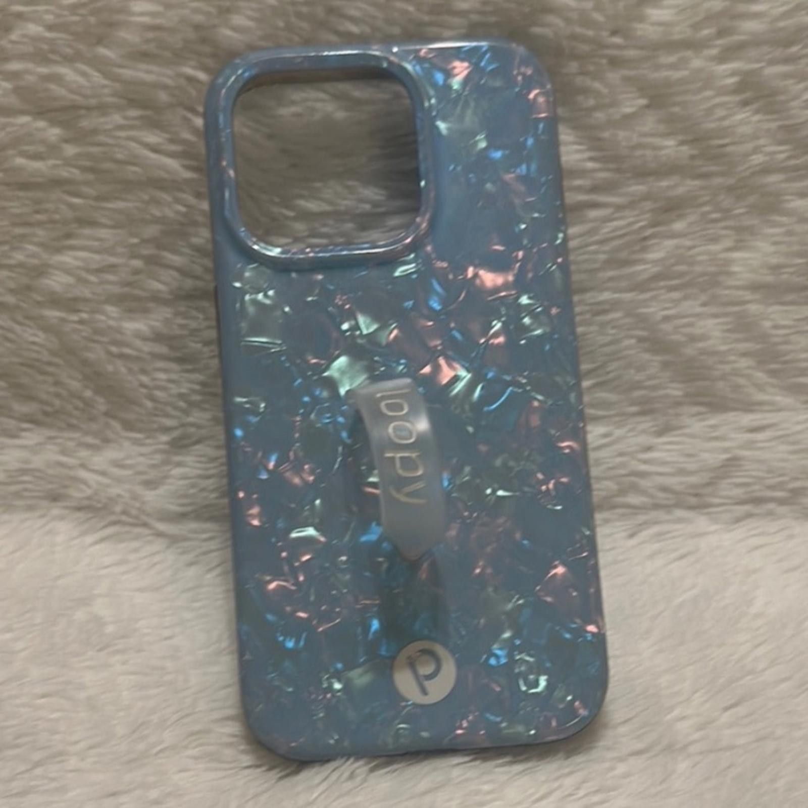 Other Loopy Case iPhone 14 Pro Iridescent Blue Phone Case EUC Size ONE SIZE - 1 Thumbnail