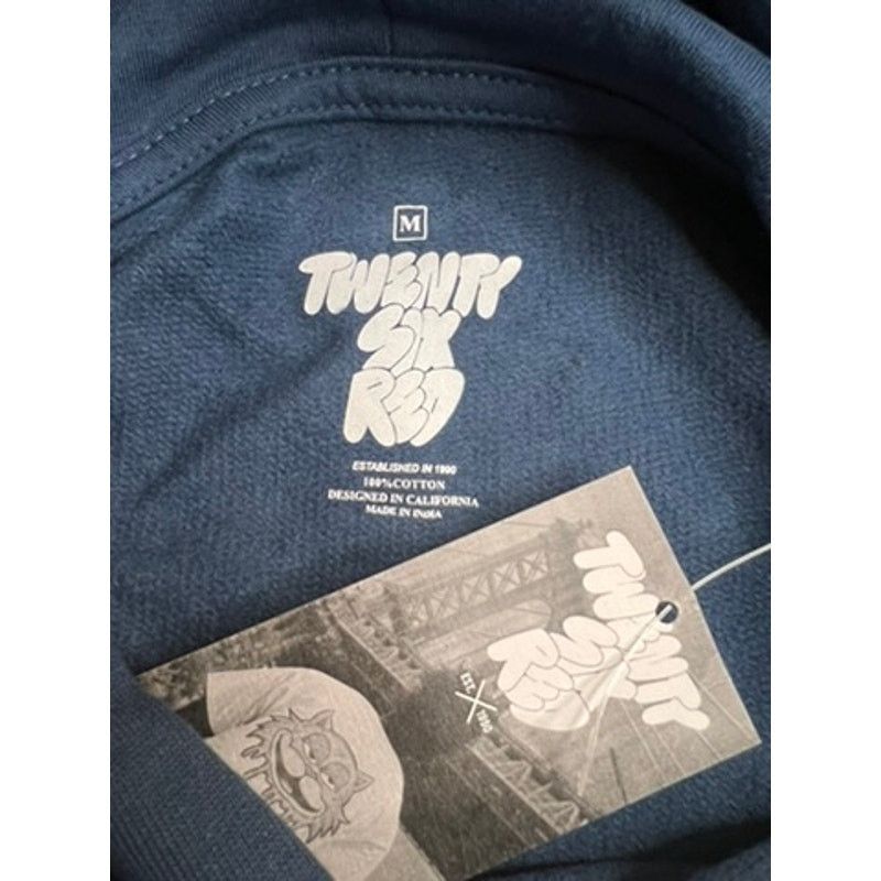 Other 26 Red - "26ers" Navy Oversized Graphic Hoodie [Size Medium] Size US M / EU 48-50 / 2 - 3 Thumbnail