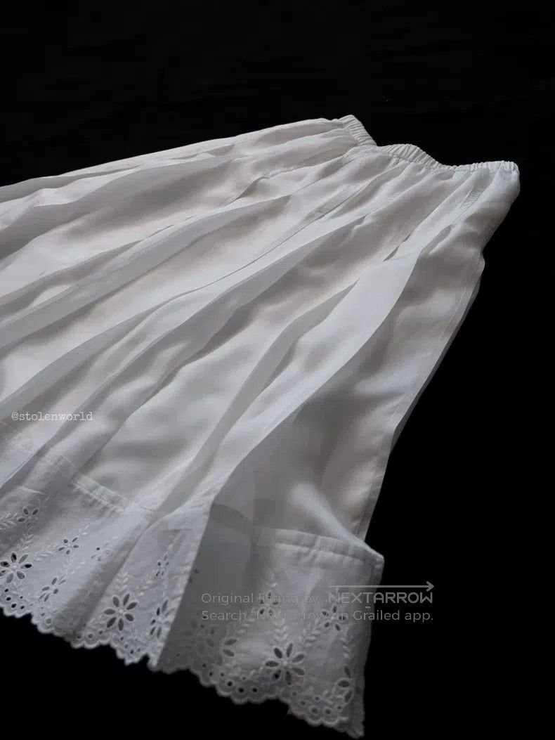 Comme des Garcons Comme Des Garcons size F Lace Pleated Skirt Size 22" - 6 Thumbnail