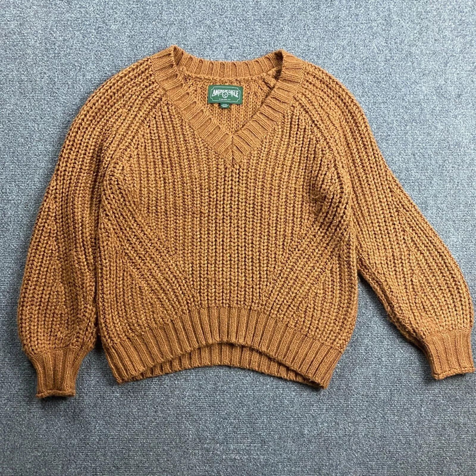 American Eagle Outfitters American Eagle Sweater Women's Small V-Neck Chunky Knit Size S / US 4 / IT 40 - 1 Thumbnail