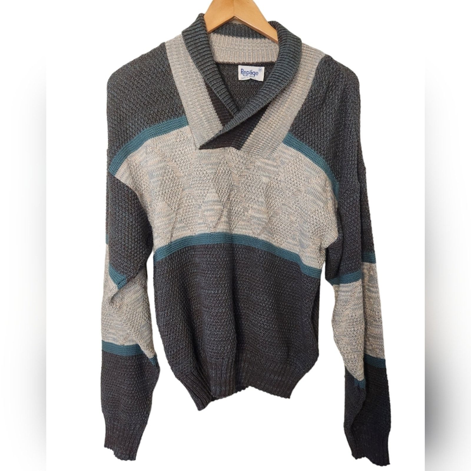 Vintage Vintage Repage Granpa Pullover Sweater Medium Size US M / EU 48-50 / 2 - 1 Thumbnail