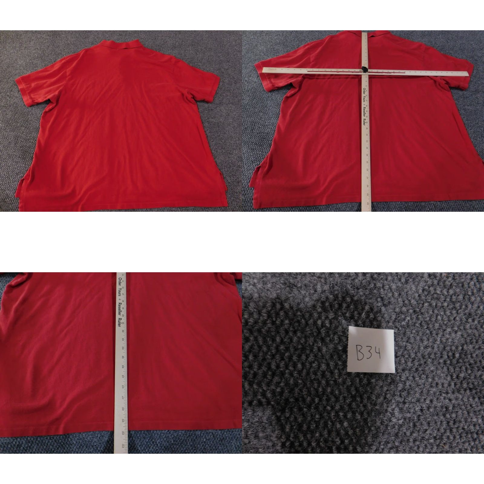 Polo Ralph Lauren Polo Ralph Lauren Polo Shirt Mens 3XB Red Cotton Classic Pony Embroidered Golf Big & Tall Boys? (Note: ensure concise) Size US XXL / EU 58 / 5 - 9 Thumbnail