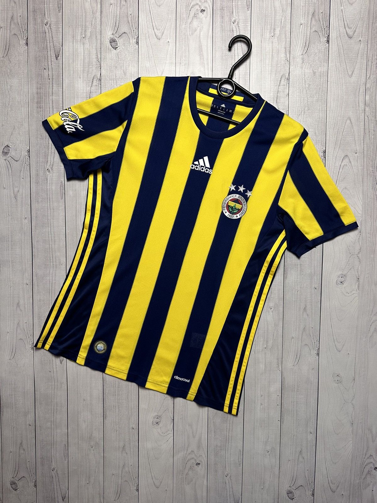 Vintage adidas Fenerbahce soccer jersey size M Striped
