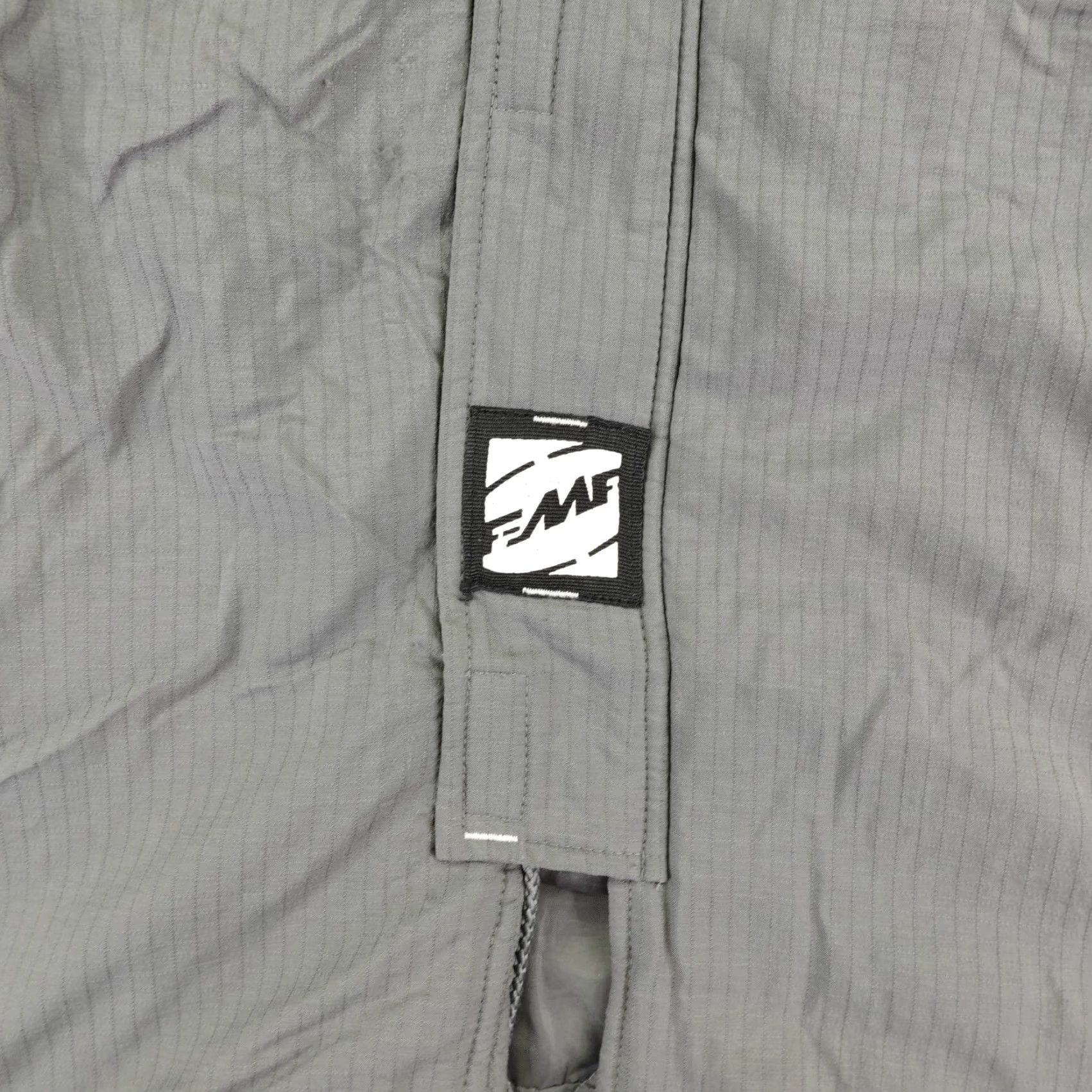 Vintage FMF Jacket Mens 2XL Gray Quilted Motorcycle Jacket Zip Pockets Stand-Up Collar Racing Workwear Casual Size US XXL / EU 58 / 5 - 4 Thumbnail