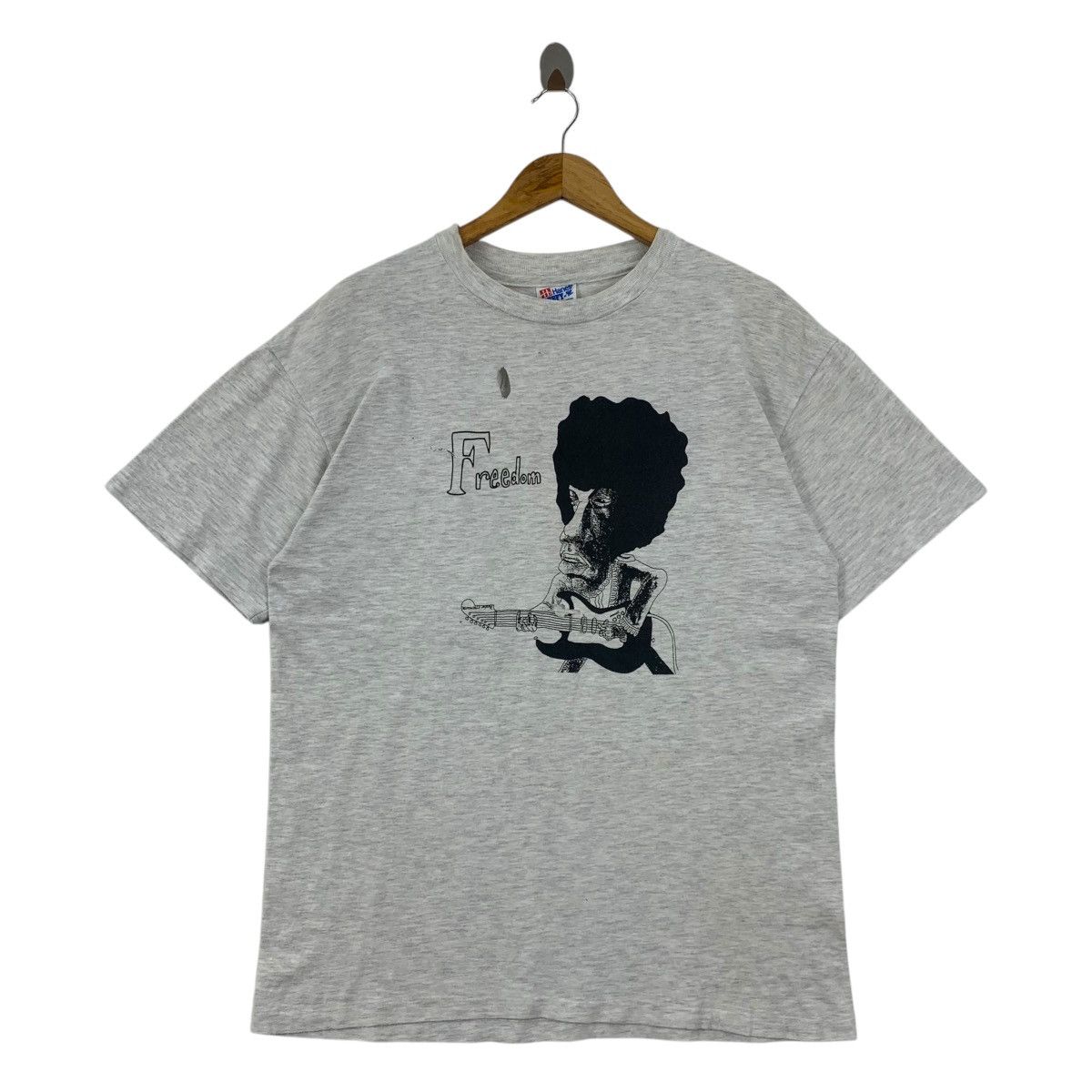 Band Tees × Vintage Vintage JIMI HENDRIX guitarist printed tee Size US L / EU 52-54 / 3 - 1 Thumbnail
