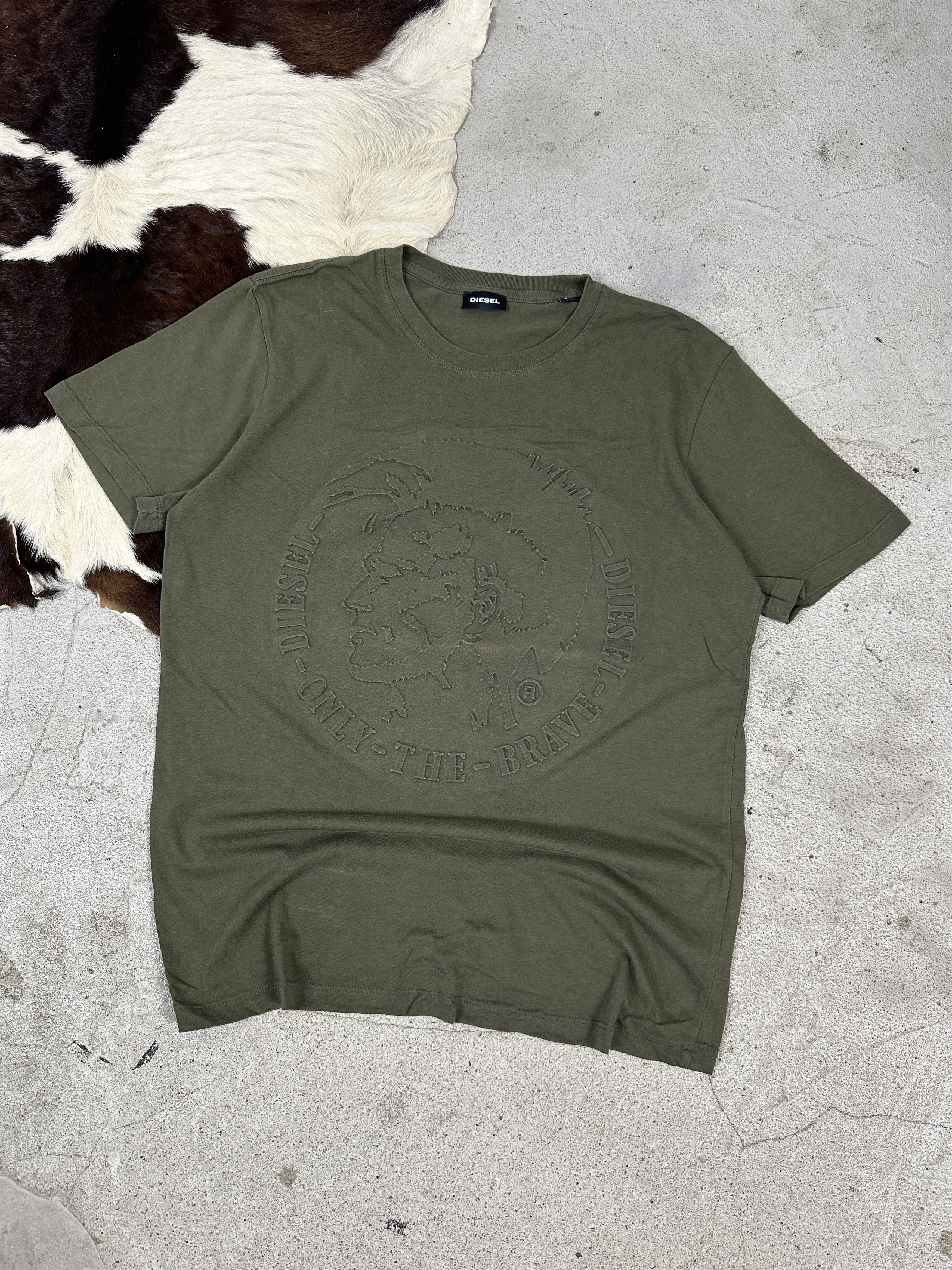 Diesel × Vintage Vintage Casual Streetwear Y2K Embossed Logo Diesel T-shirt Size US S / EU 44-46 / 1 - 6 Thumbnail