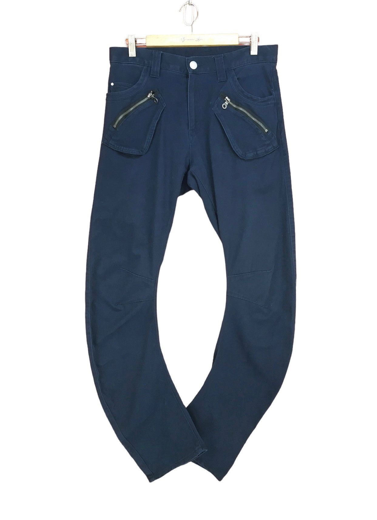PPFM Japanese Brand PPFM Union Made Curved Denim Pants Size US 32 / EU 48 - 1 Thumbnail