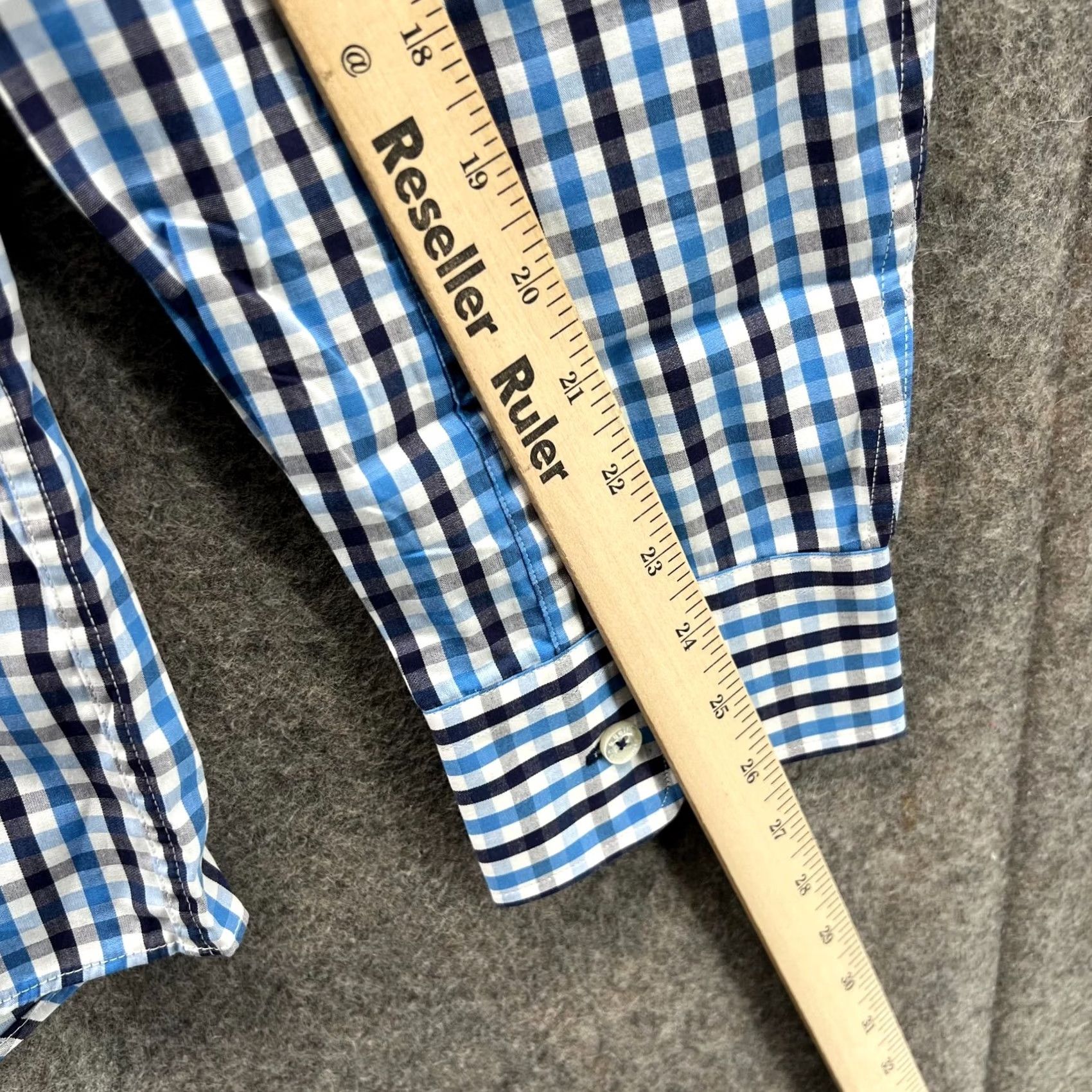 Vintage Pennington & Barnes Shirt Men XL Check Blue Button-Down Casual New Size US XL / EU 56 / 4 - 3 Thumbnail