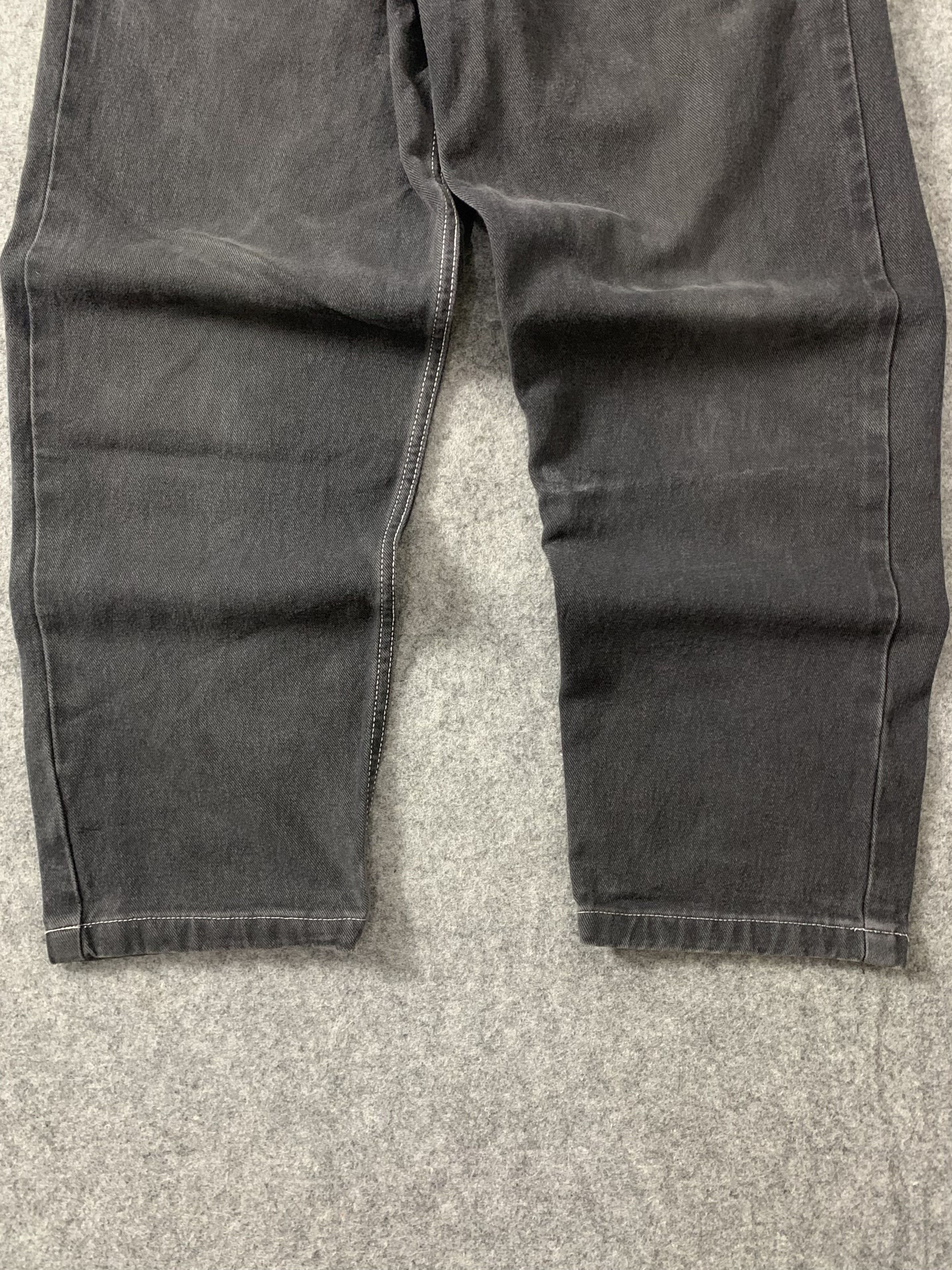Other Vintage Black Contras 'Custome by Butt.id' BaggyFit Longpant Size US 30 / EU 46 - 7 Thumbnail