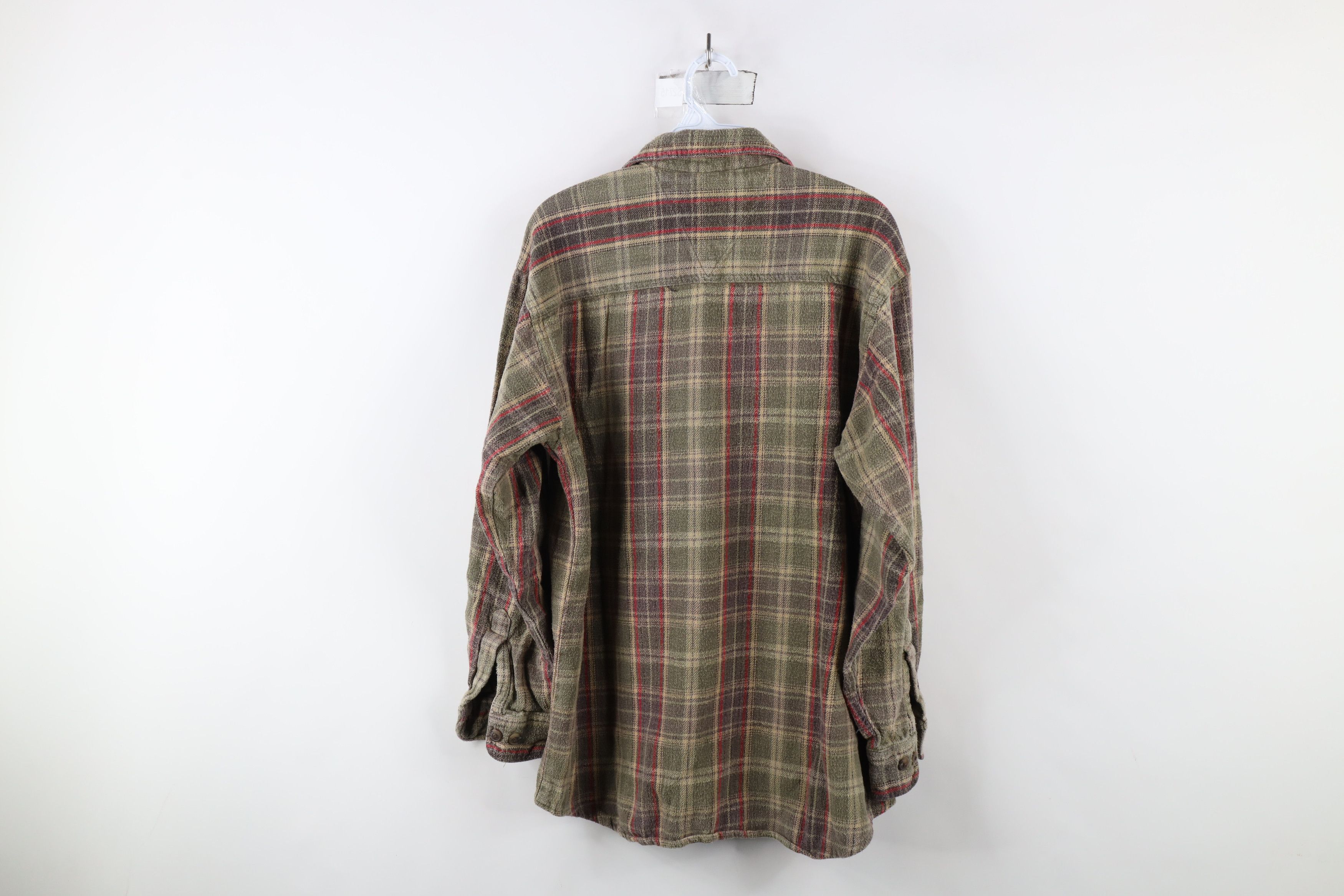 Vintage Vintage 90s Streetwear Rainbow Plaid Flannel Button Shirt Size US M / EU 48-50 / 2 - 8 Thumbnail