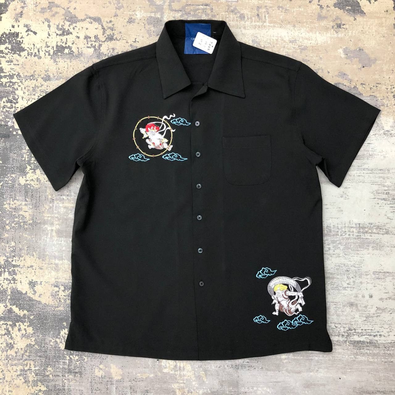 image of T333 Casper John X Aiver Sukarjan Bowling Shirts in Black, Men's (Size Large)