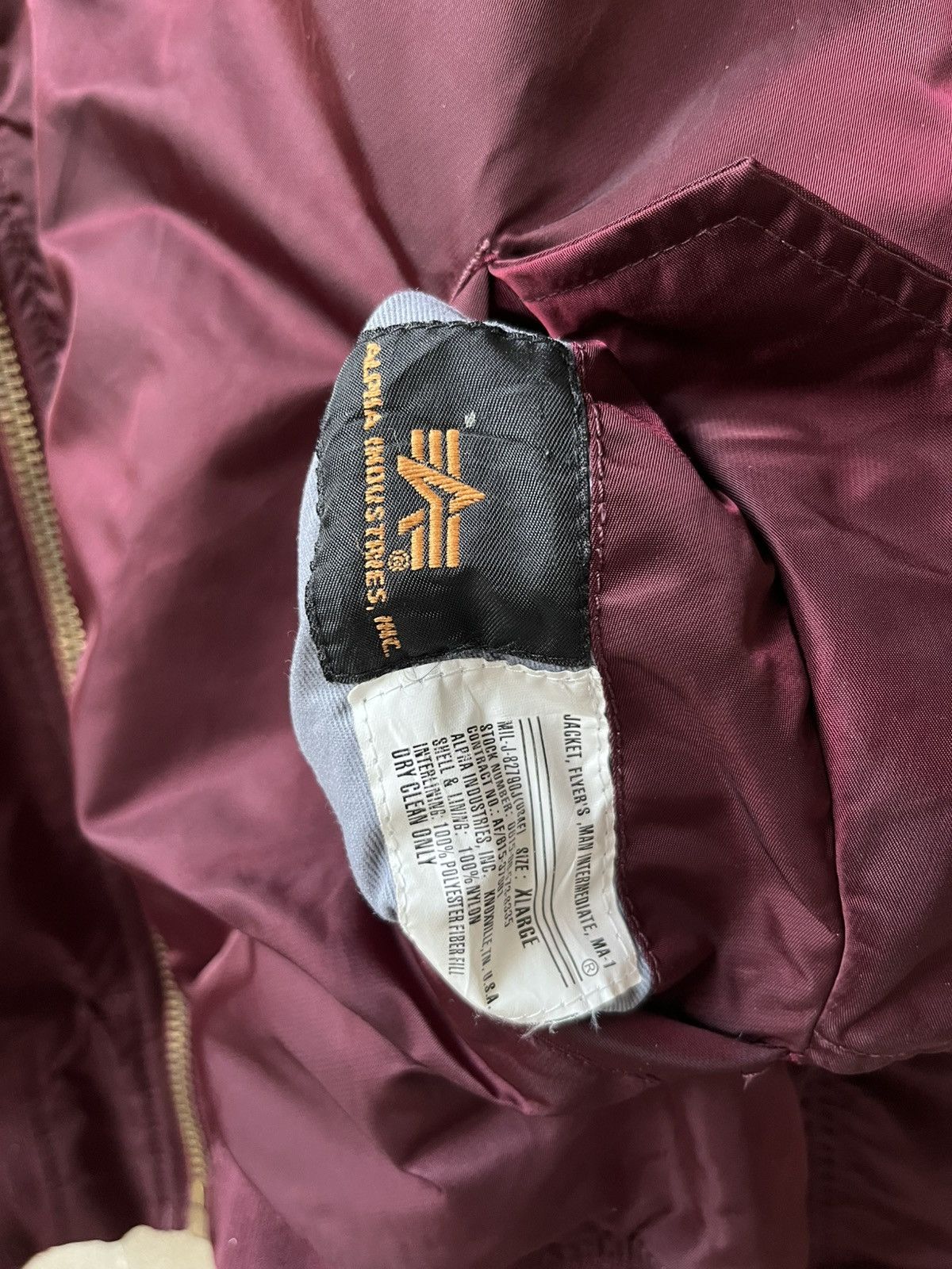 Alpha Industries Vintage alpha industries MA-1 Size US XL / EU 56 / 4 - 6 Thumbnail