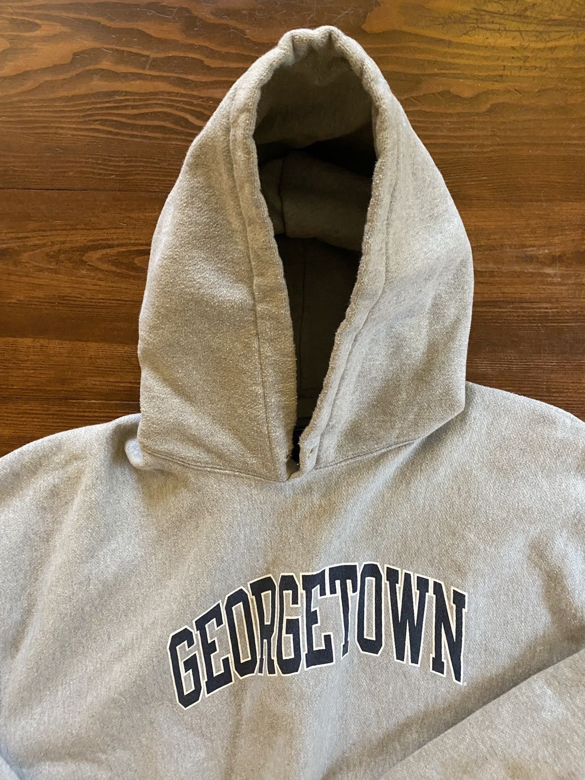 Champion × Vintage Vintage 90’s Champion Reverse Weave Georgetown Hoodie Size US XXL / EU 58 / 5 - 13 Thumbnail