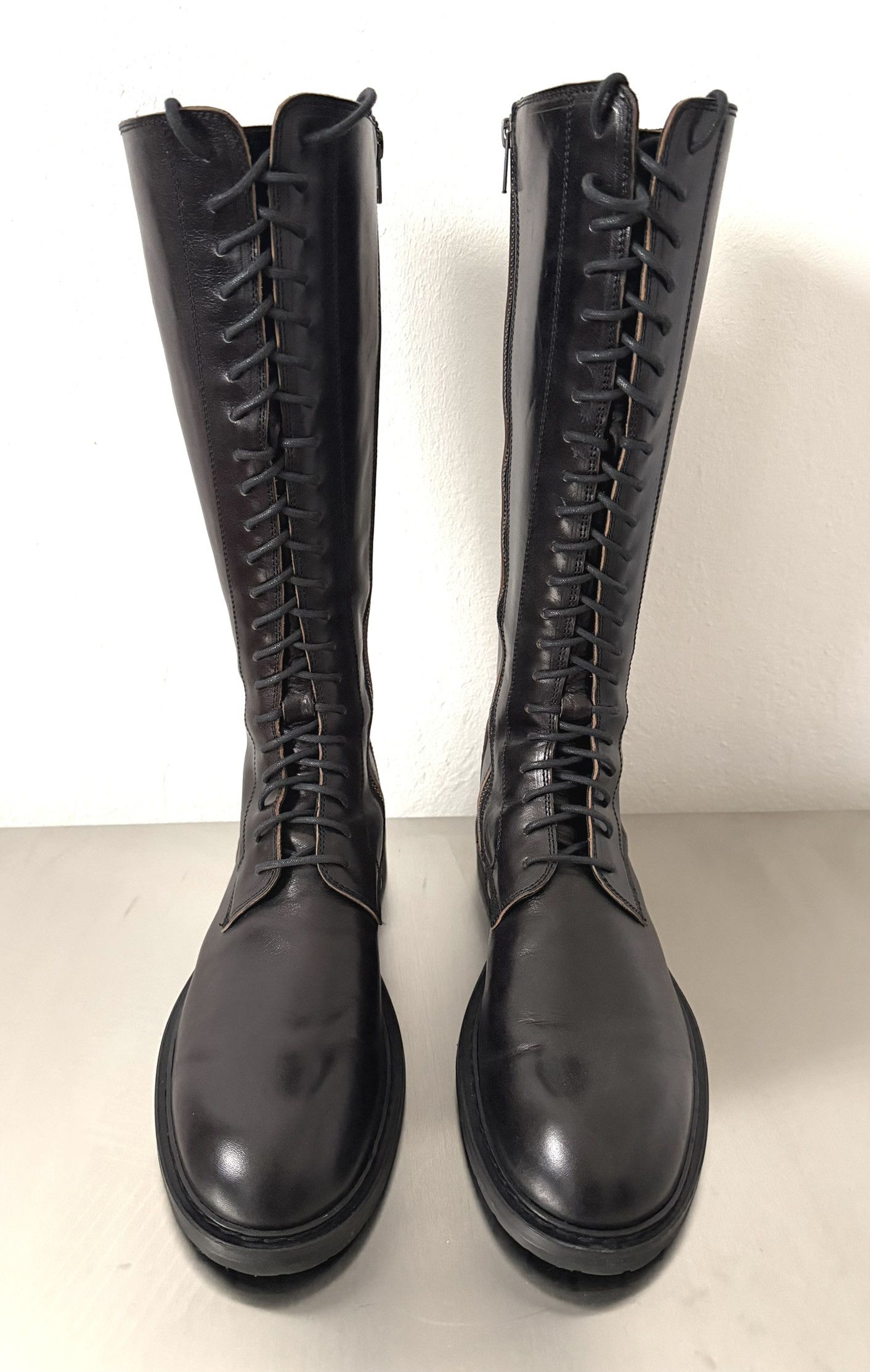 Ann Demeulemeester Ann Demeulemeester Lace Up Combat Boots Black 44 Size US 11 / EU 44 - 2 Thumbnail