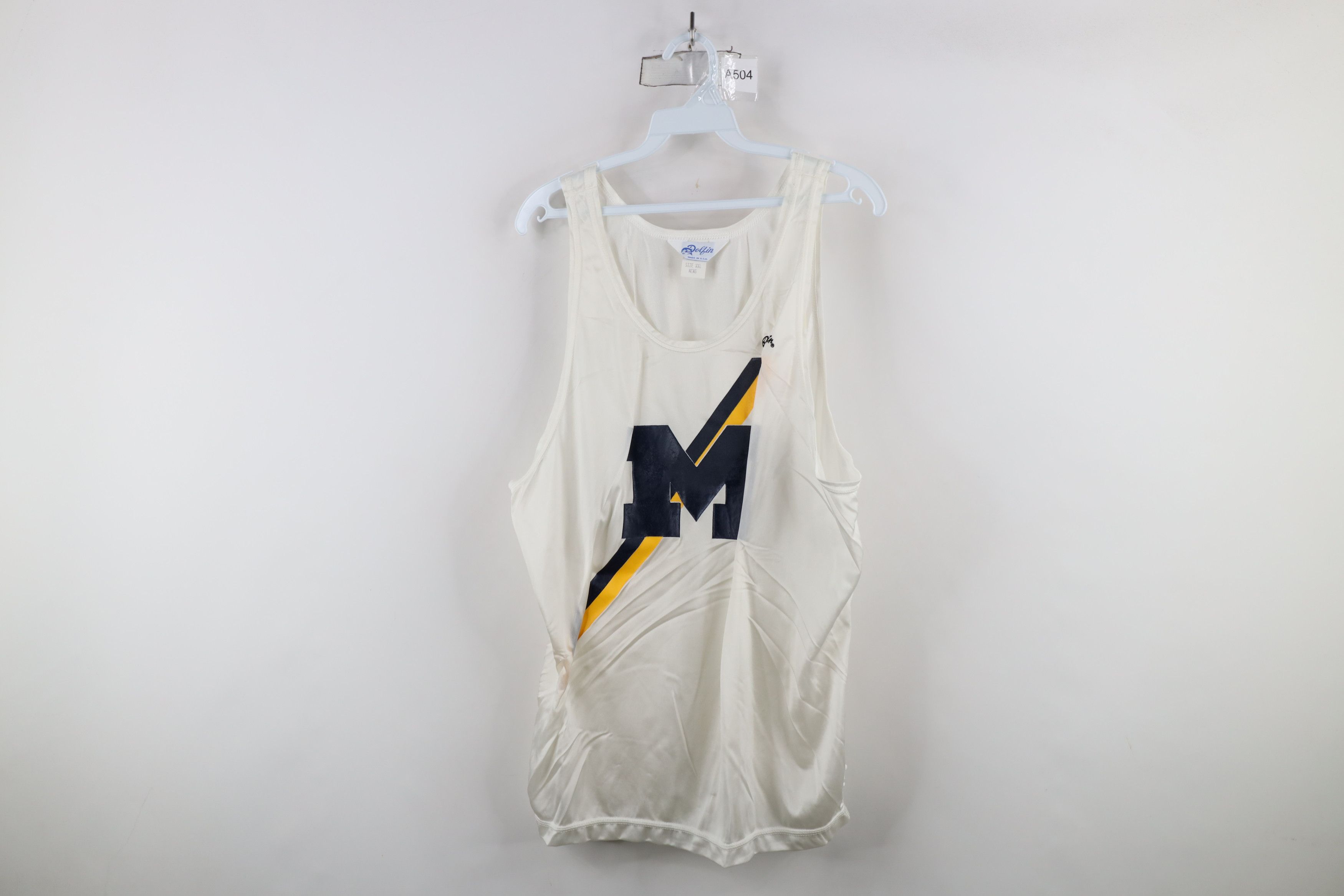 Vintage Vintage 80s 90s University of Michigan Singlet Jersey USA Size US XXL / EU 58 / 5 - 1 Thumbnail