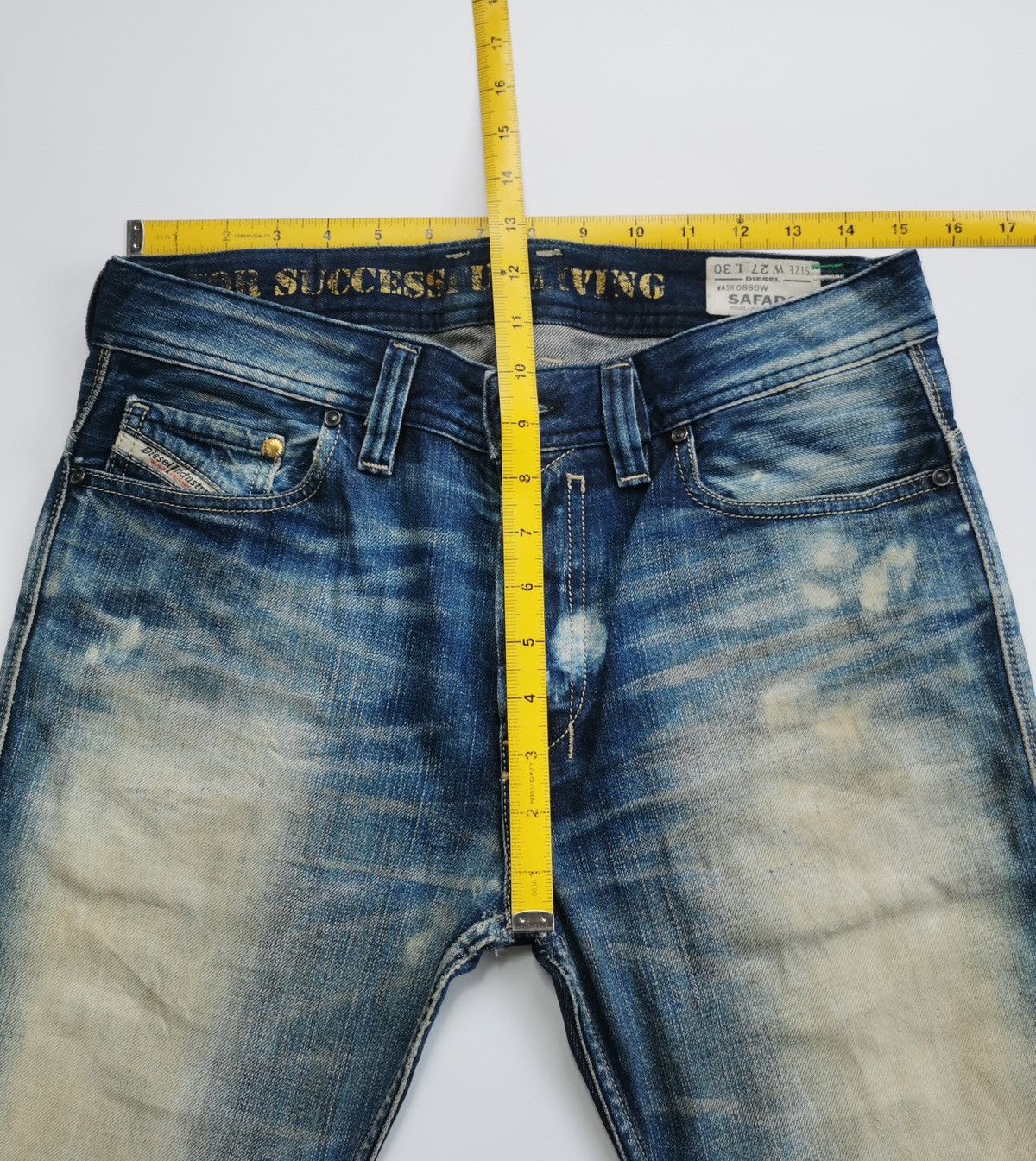 Diesel Black Gold Diesel Mudwash Safado Denim Jeans Size US 30 / EU 46 - 14 Thumbnail