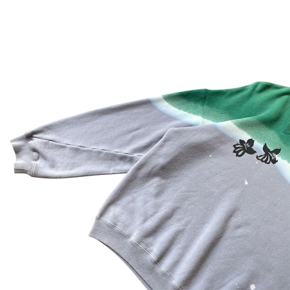 Beams Japan × Designer × NOMA t.d Very Rare NOMA td x Ray Beams “Lilies” Hand Dye Sweatshirt Size US XL / EU 56 / 4 - 3 Thumbnail