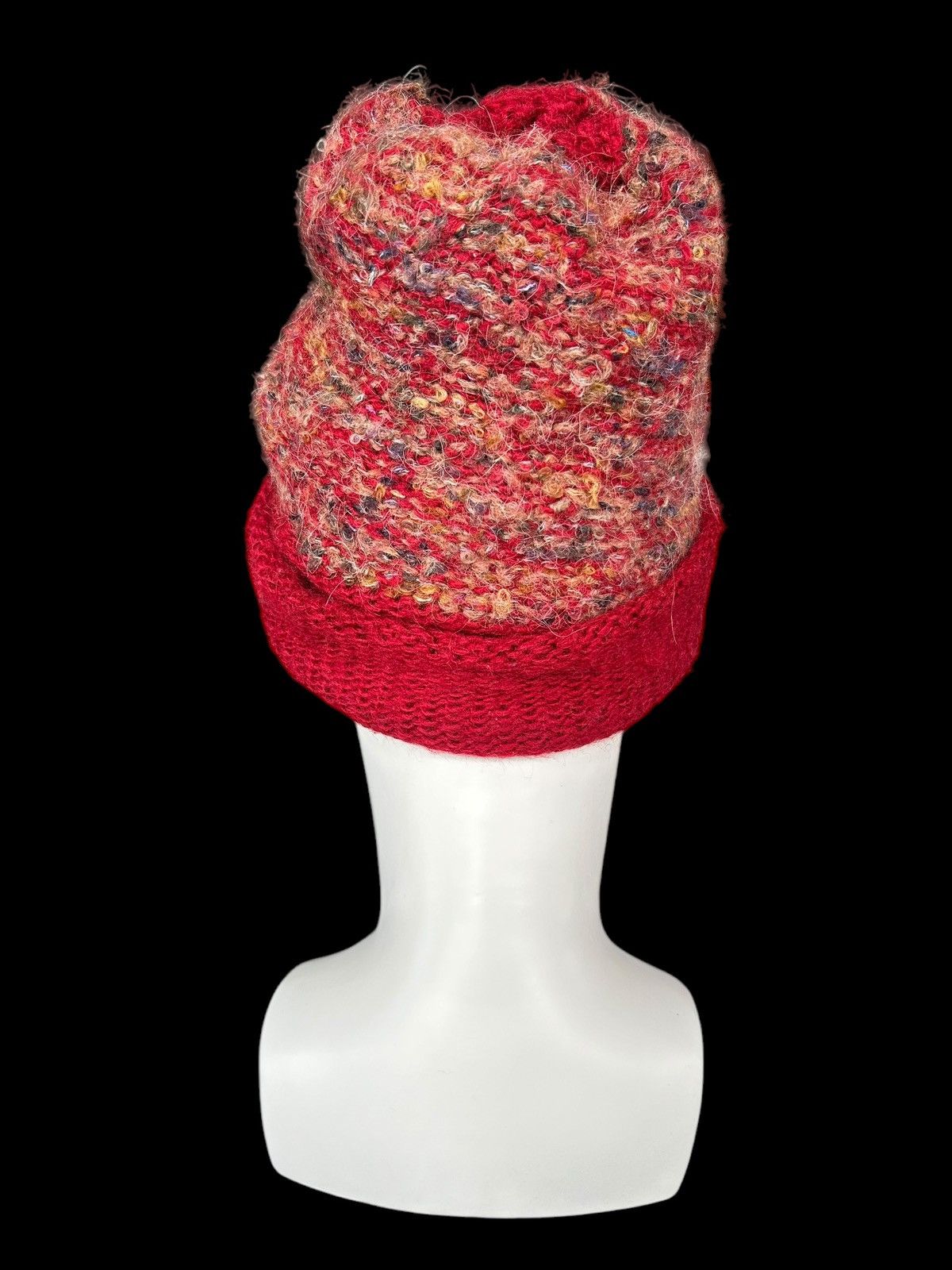 Japanese Brand × Kapital × Vintage Vintage Crochet Knitted Hairy Beanie Hats ☠️☠️ Size ONE SIZE - 3 Thumbnail
