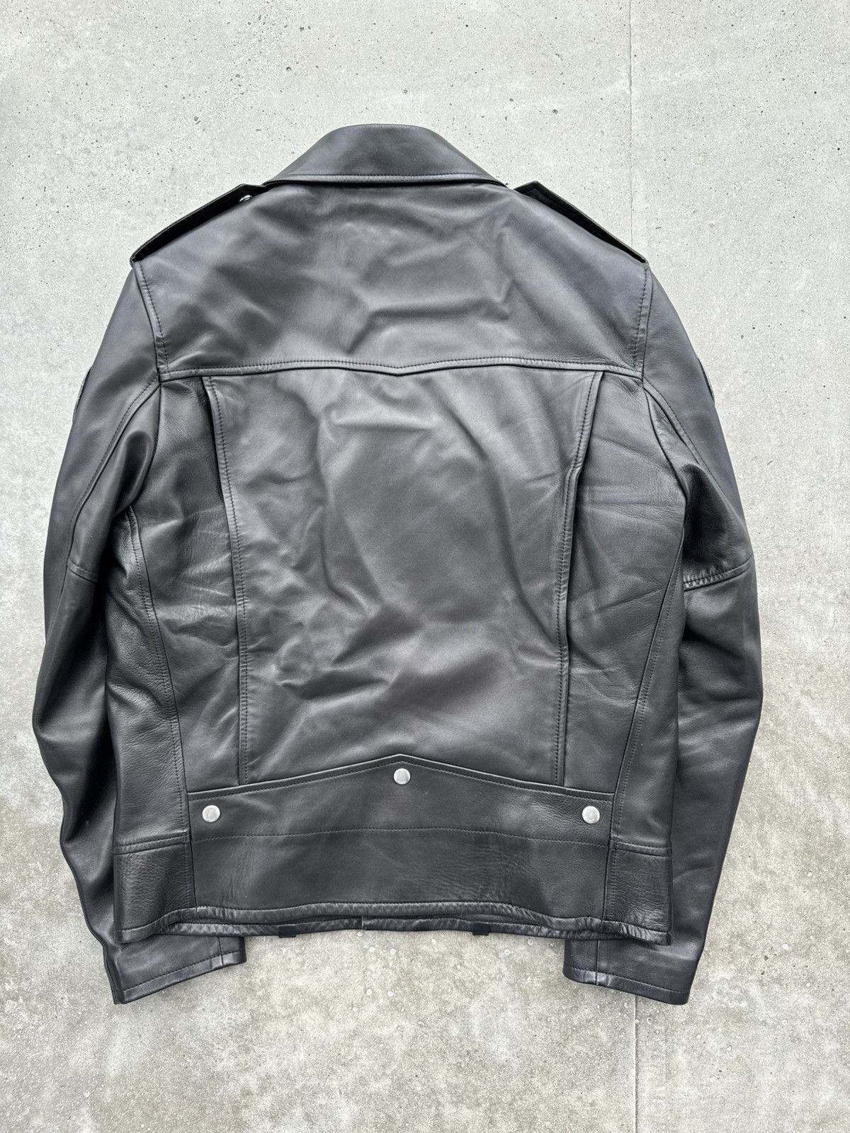 Saint Laurent Paris Saint Laurent Paris Leather Bike Jacket rock style Priest Size US L / EU 52-54 / 3 - 6 Thumbnail