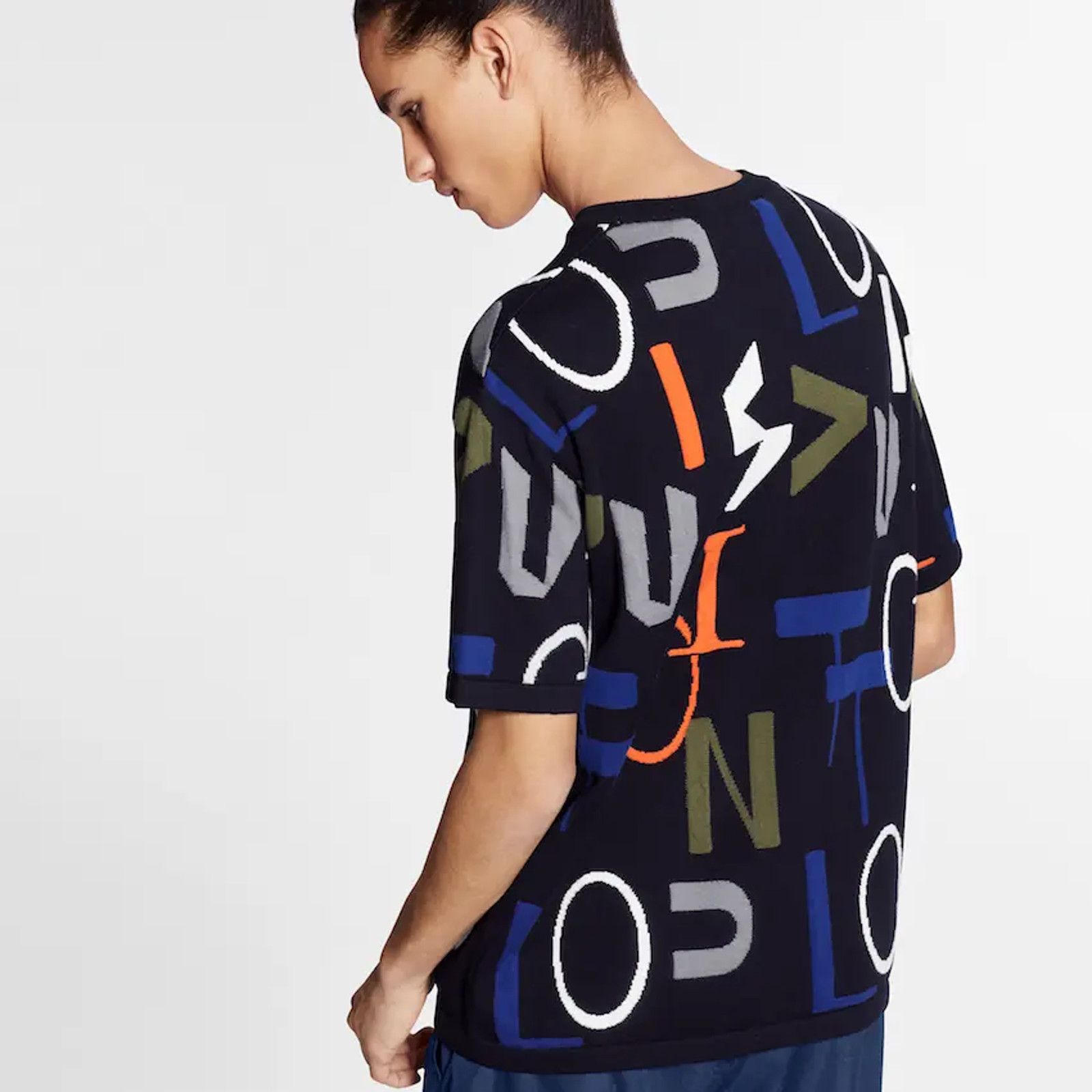 Louis Vuitton Louis Vuitton LV Electric Intarsia Sleeve T-Shirt Medium M Size US M / EU 48-50 / 2 - 4 Thumbnail