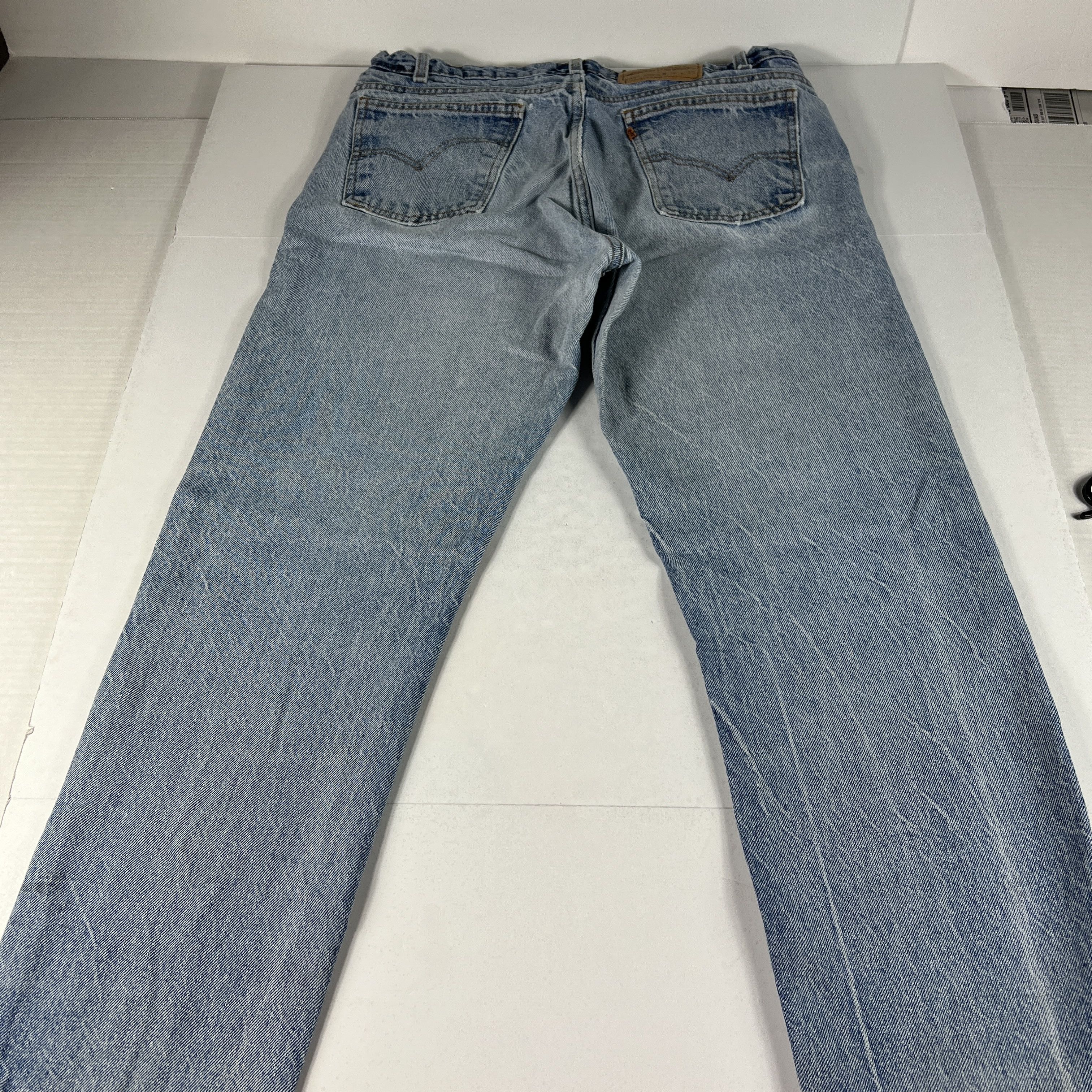 Levi's × Vintage VTG 90s Levi's Jeans 505 Straight Blue Denim Orange Tab Size US 34 / EU 50 - 14 Thumbnail