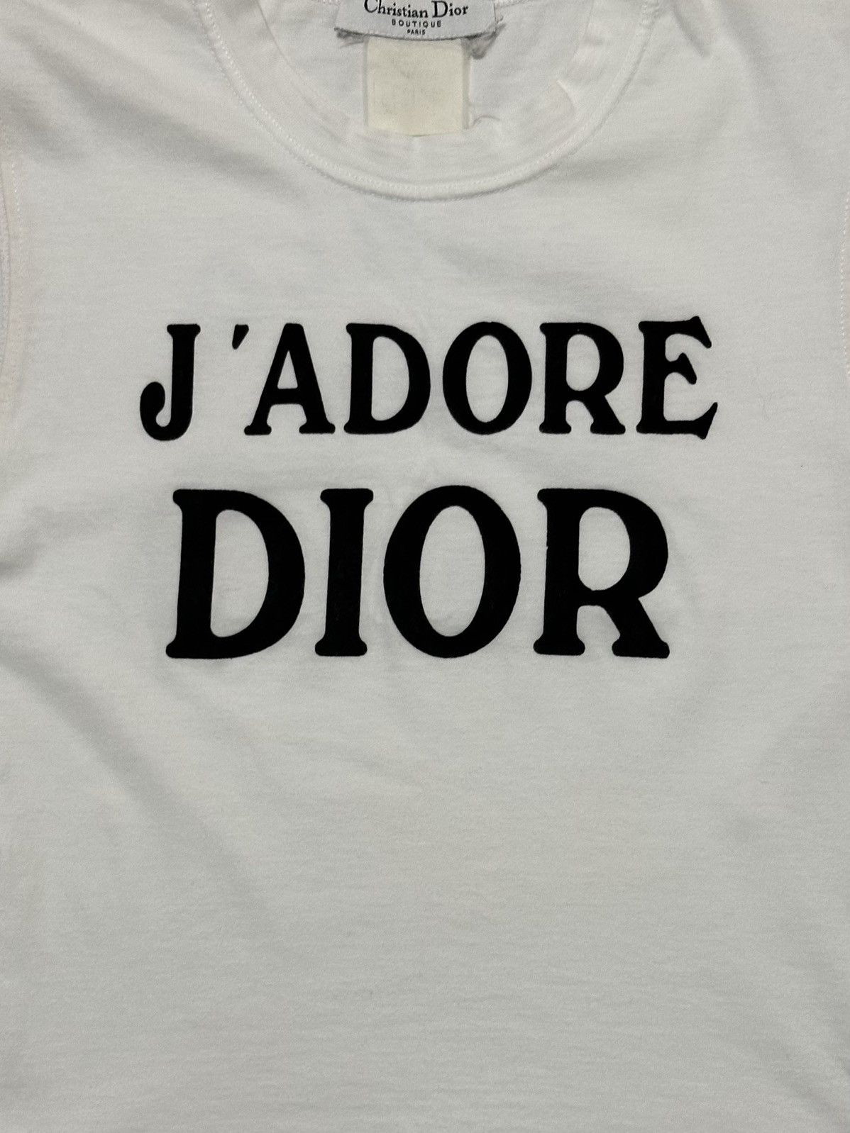 Dior CHRISTIAN DIOR Fall Winter 2001 "J'ADORE DIOR" Tank Top Size S / US 4 / IT 40 - 3 Thumbnail